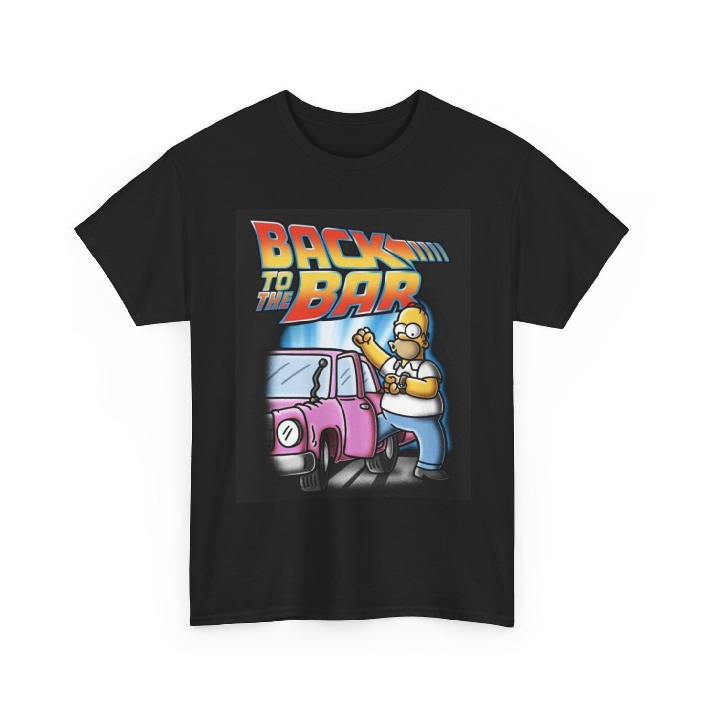 Back To The Bar Simpsons Graphic T Shirt Vintage Retro Apparel Heavy Cotton Tee