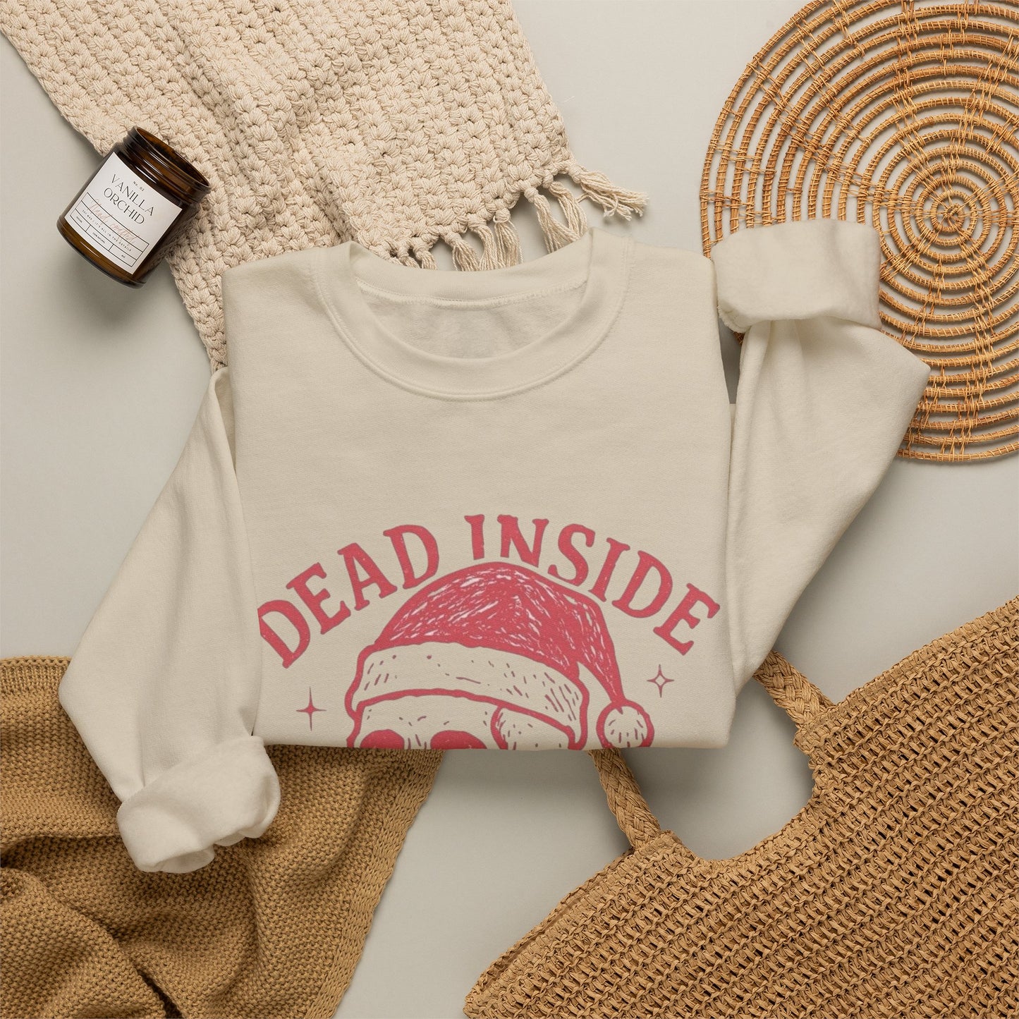 Dead Inside But Jolly AF Christmas Sweater NEW Heavy Blend™ Crewneck Sweatshirt