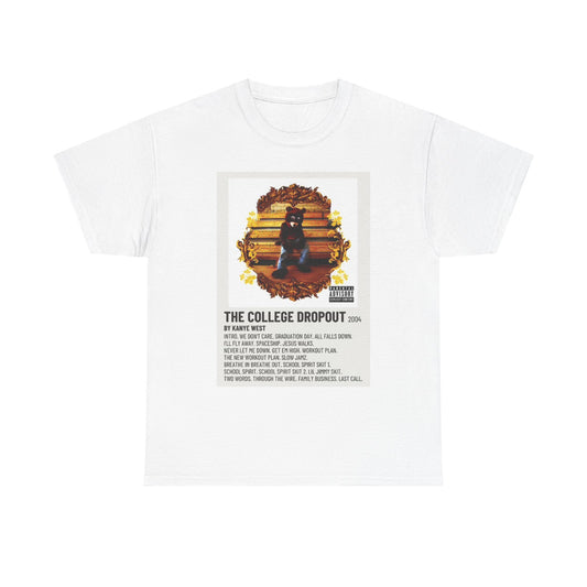 Kanye College Dropout Graphic T Shirt Retro Album Unisex Heavy Cotton Tee