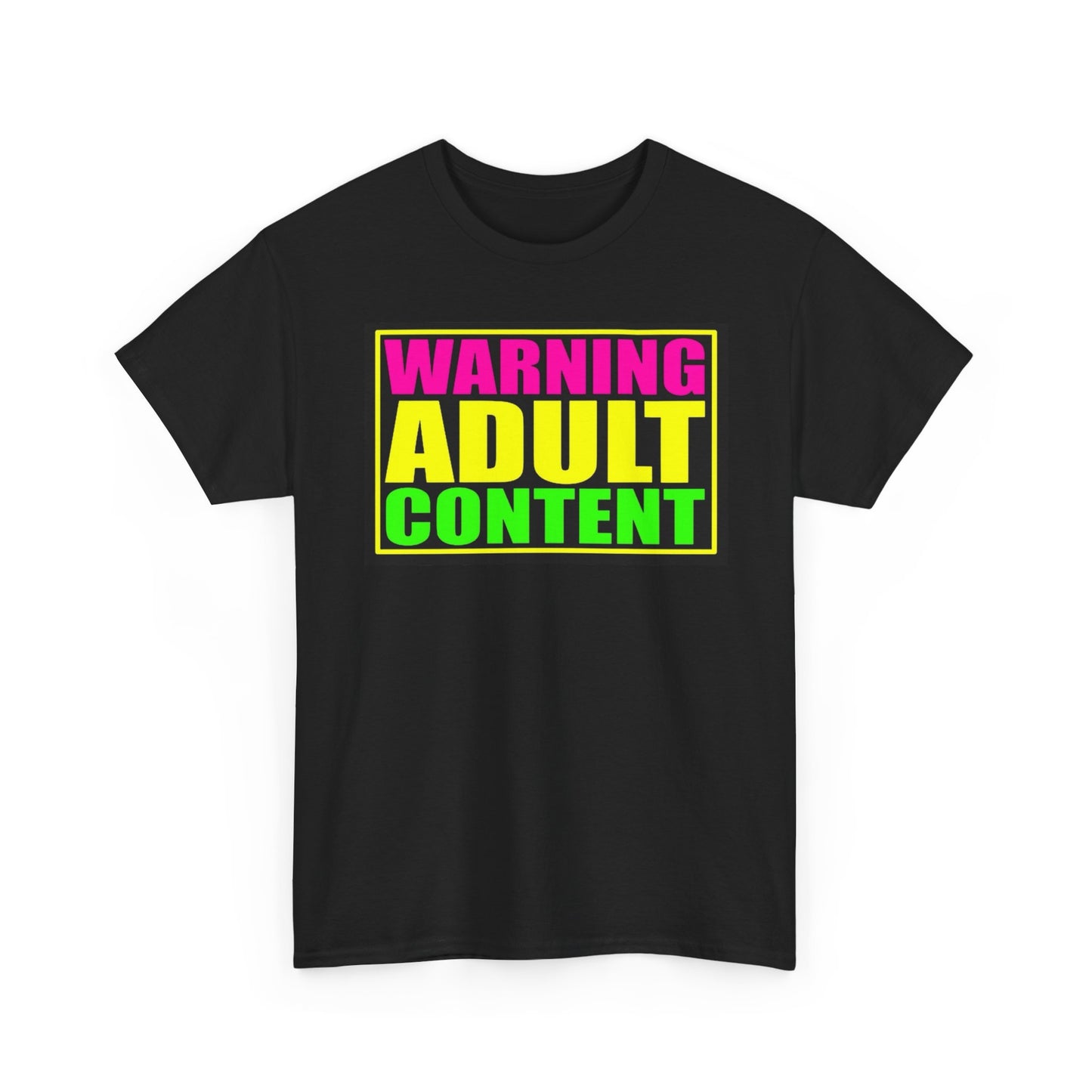 Warning Adult Content Funny Graphic T Shirt S-5XL Unisex Cotton