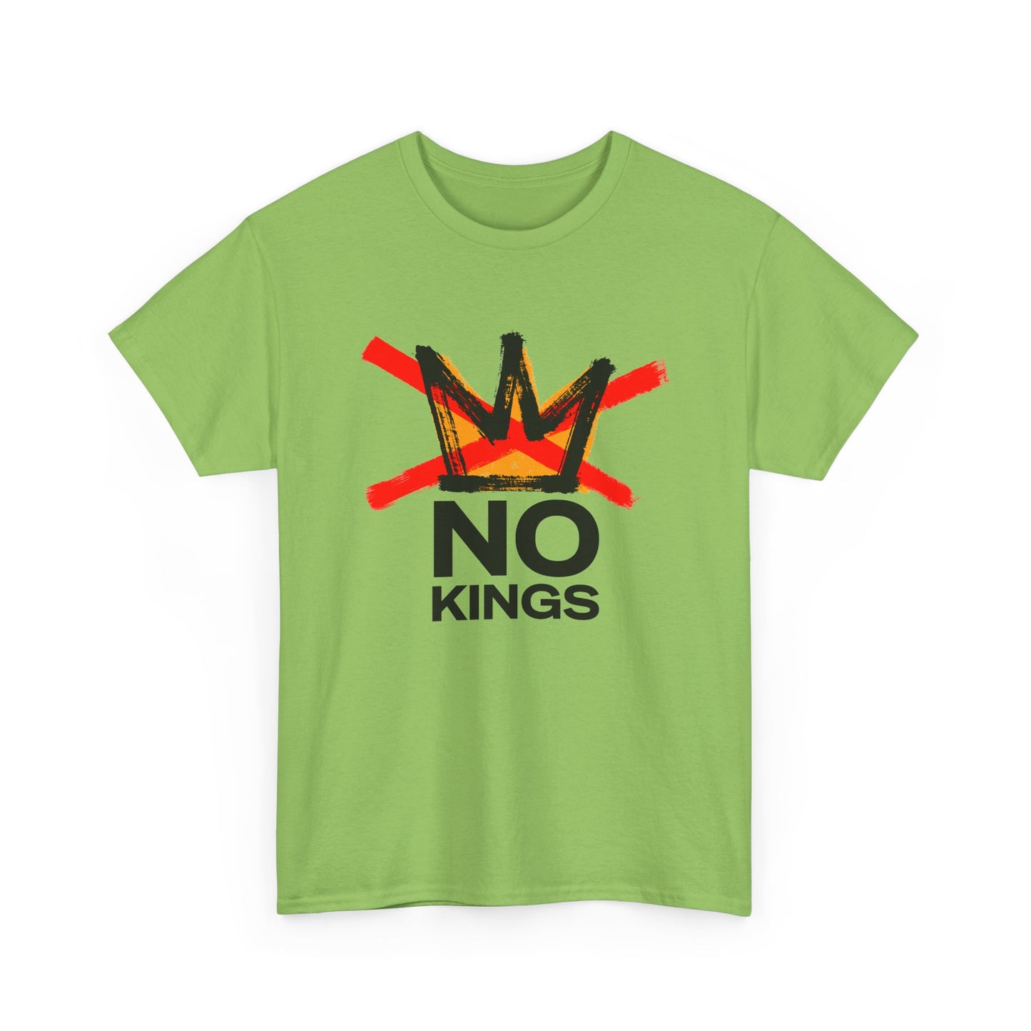 No Kings Graphic T Shirt Protest Resist BLM Support Unisex Heavy Cotton Tee