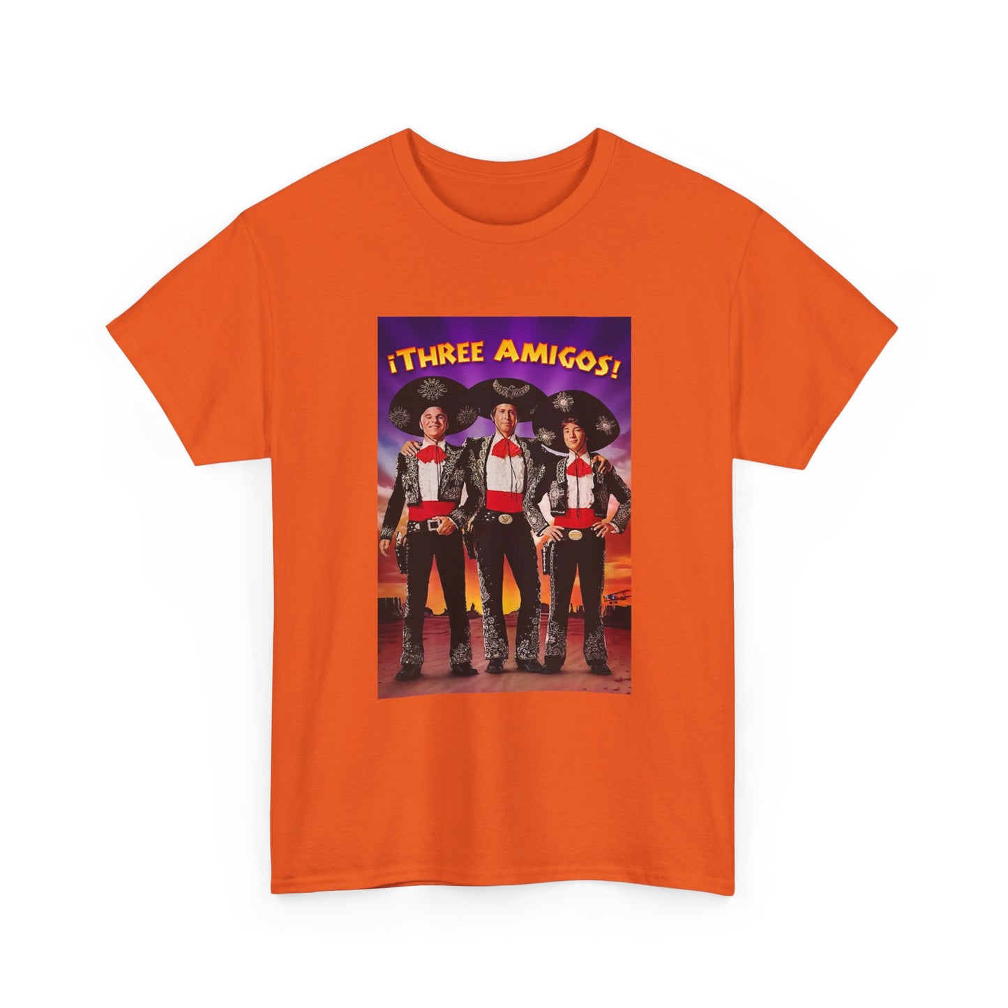 Three Amigos Tshirt Steve Martin Graphic Vintage Comedy Unisex Heavy Cotton Tee