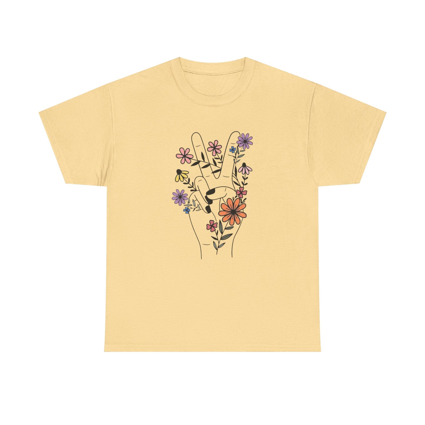 Flower Power Graphic T Shirt NEW ADULT Tee
