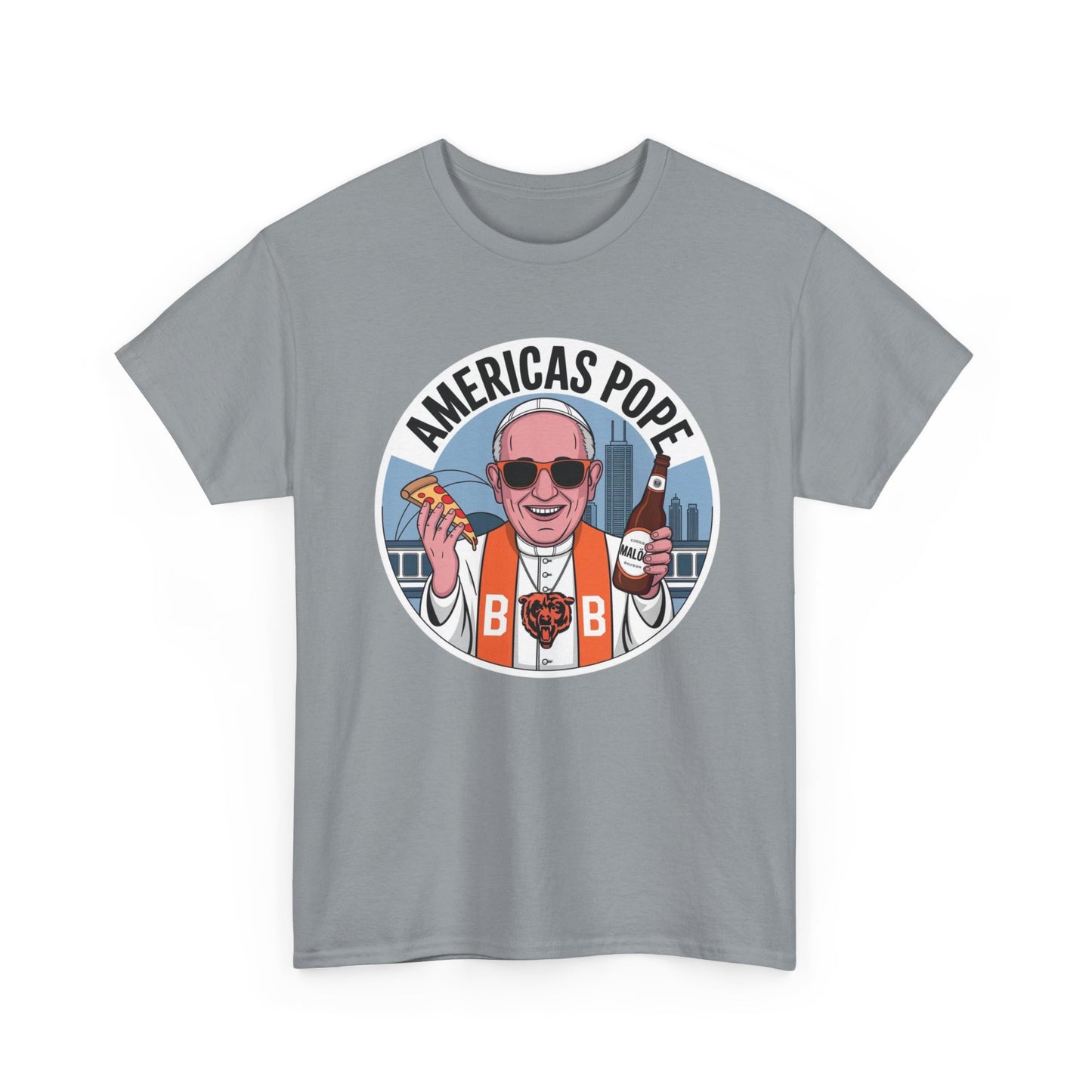 Americas Pope Graphic T Shirt Funny 2025 Unisex Heavy Cotton Tee