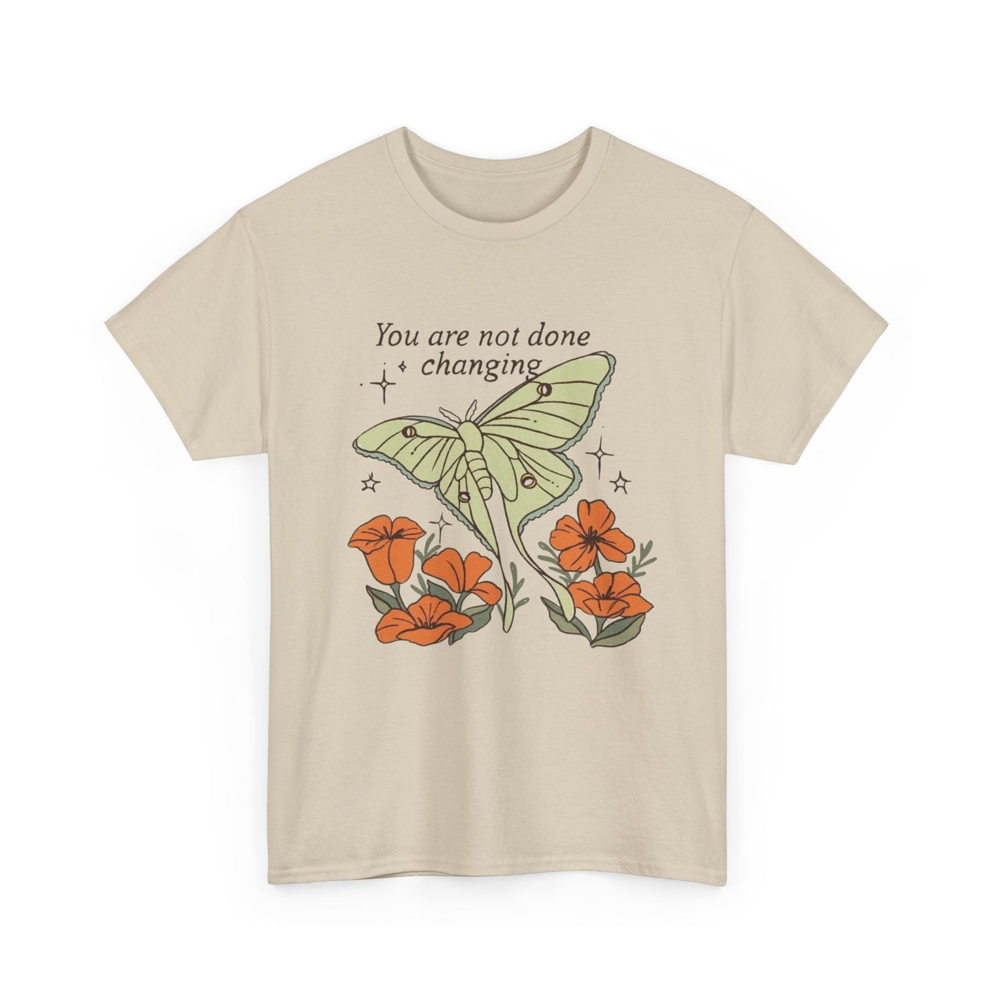 Beautiful Butterfly Graphic T Shirt Unisex Heavy Cotton Tee