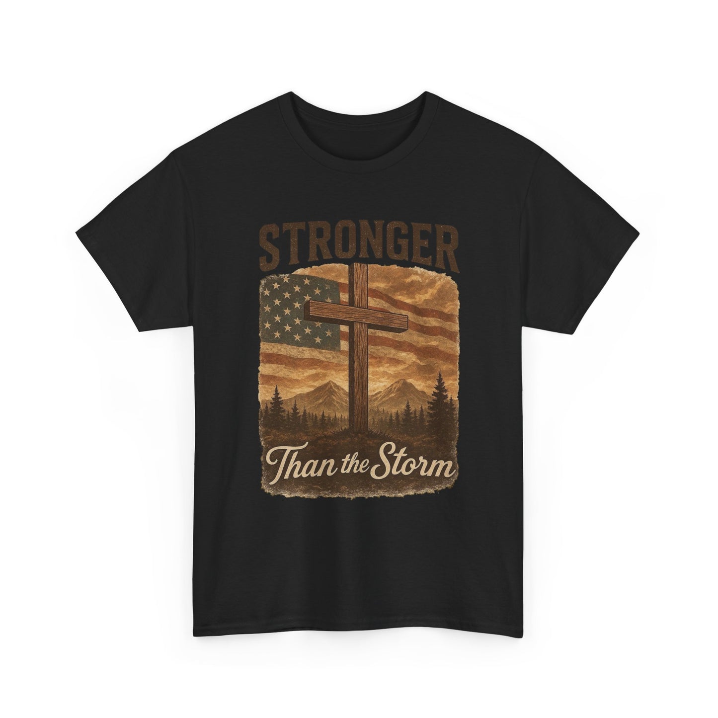 Stronger Than The Storm Graphic T Shirt Adult New Tee