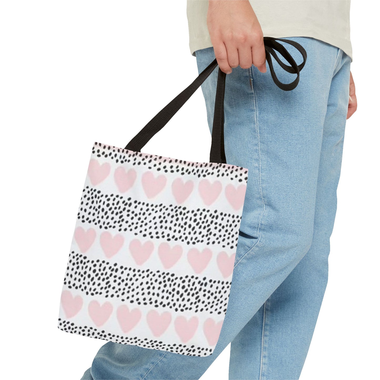Pink Hearts Brand New Tote Bag (AOP)