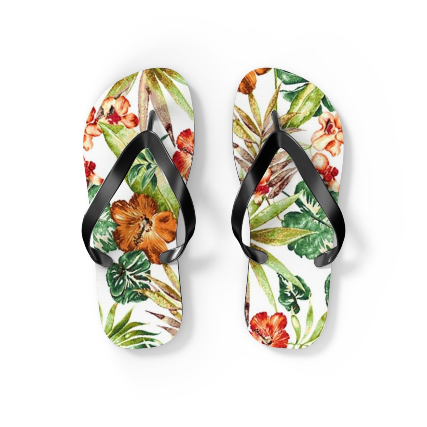 Waves And Sun Sandals Tropical Graphic Summer Flip Flops Slides BRAND NEW
