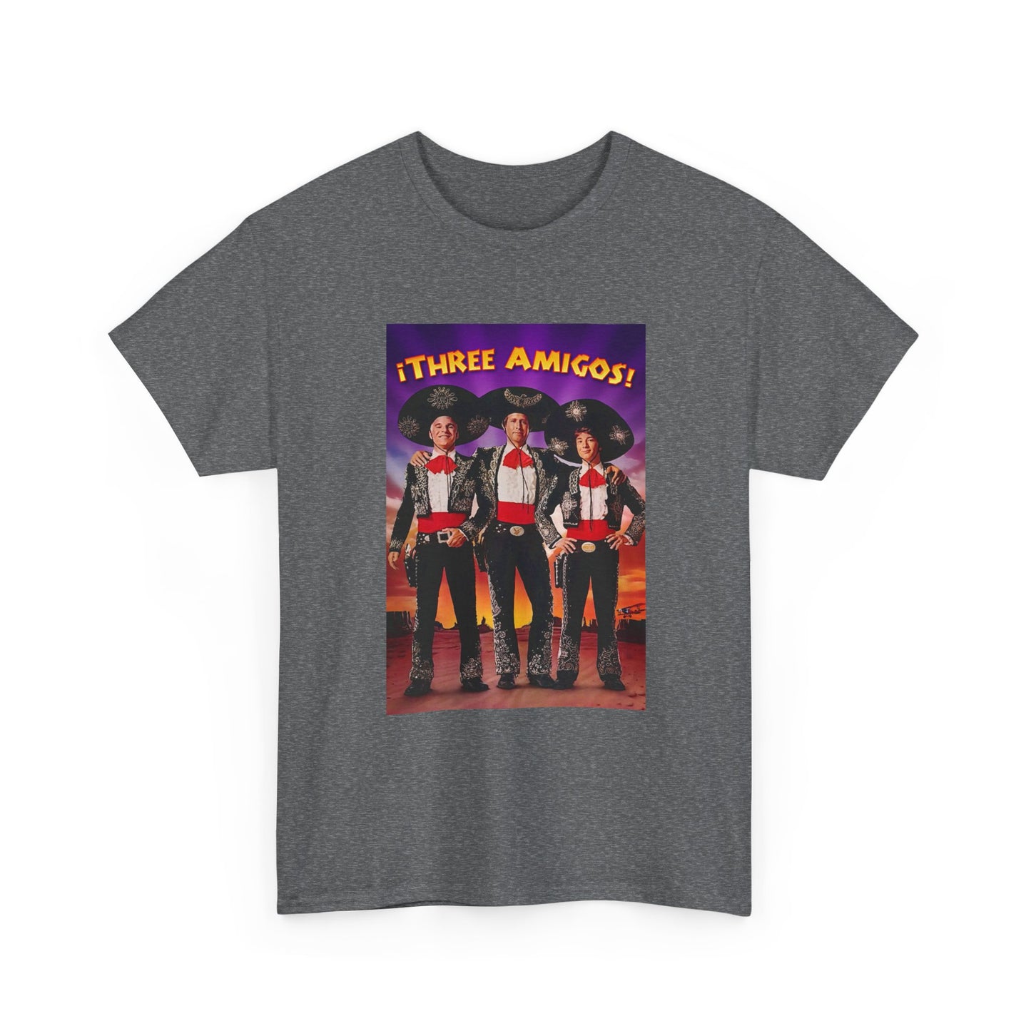 Three Amigos Tshirt Steve Martin Graphic Vintage Comedy Unisex Heavy Cotton Tee