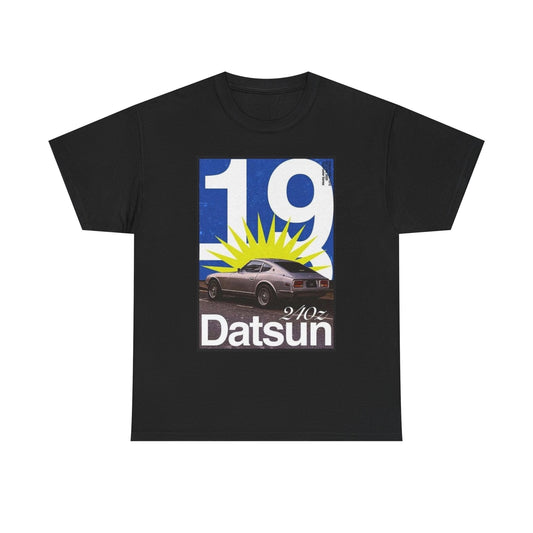 Datsun Vintage Poster Graphic T Shirt Unisex Heavy Cotton Tee
