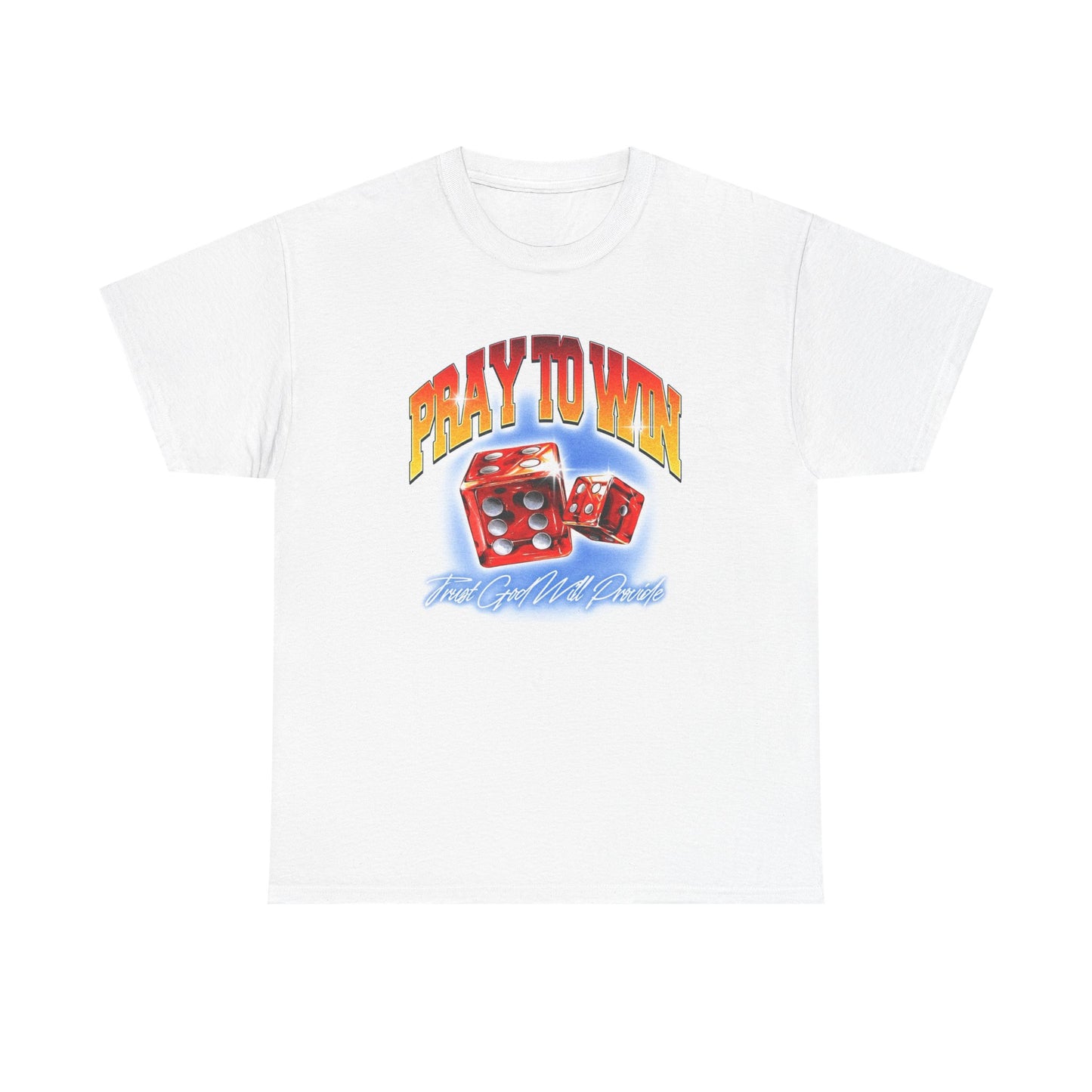 Pray To Win Graphic T Shirt Vintage Heavy Cotton Tee