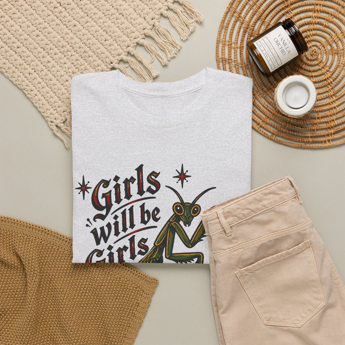 Girls Will Be Girls Graphic T Shirt Women's Heavy Cotton Tee