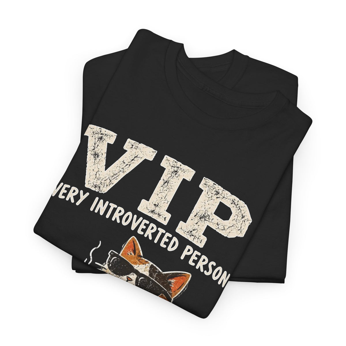 VIP Very Introverted Person Cat T-Shirt Men's Graphic Tee