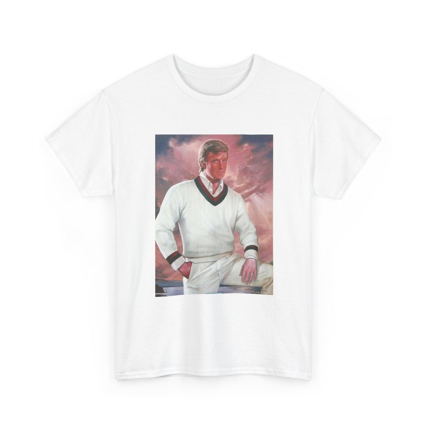 Trump Painting Tshirt Mar A Lago Florida Mansion 2024 Donald Unisex Heavy Cotton