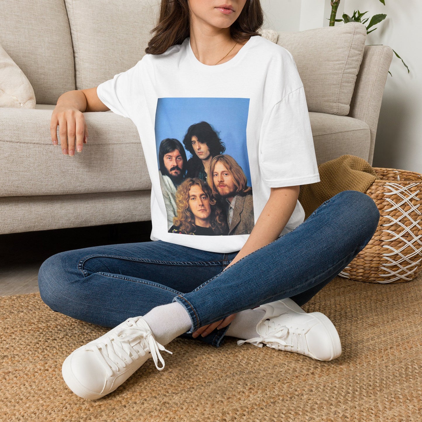 Led Zeppelin T-shirt rock retro vintage band tee Unisex Softstyle T-Shirt
