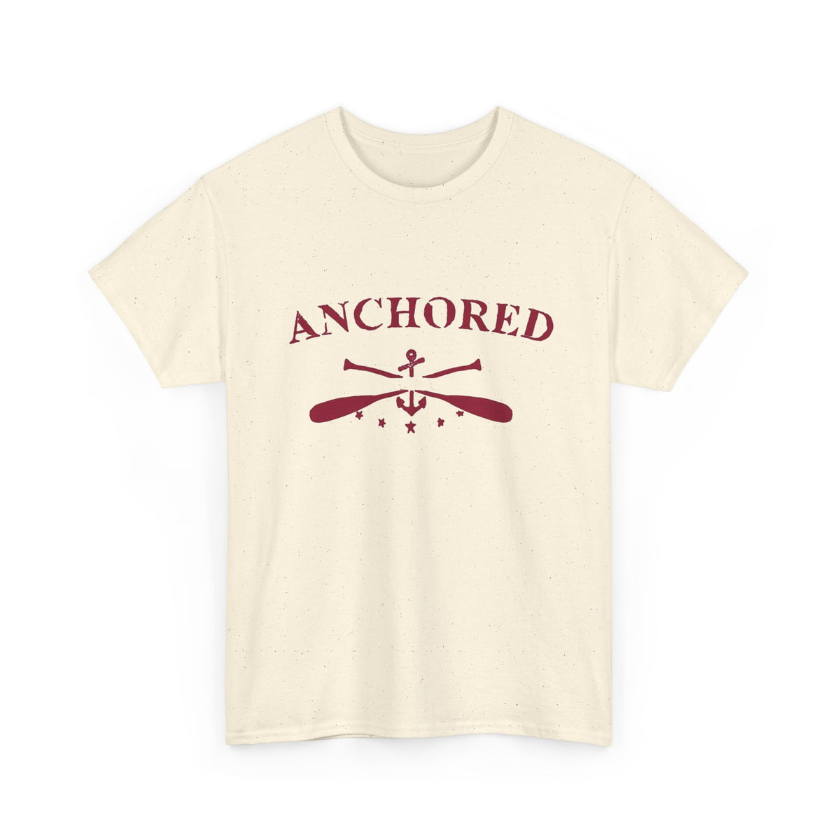 Anchored Graphic T Shirt Men's Retro Sailing Heavy Cotton Tee