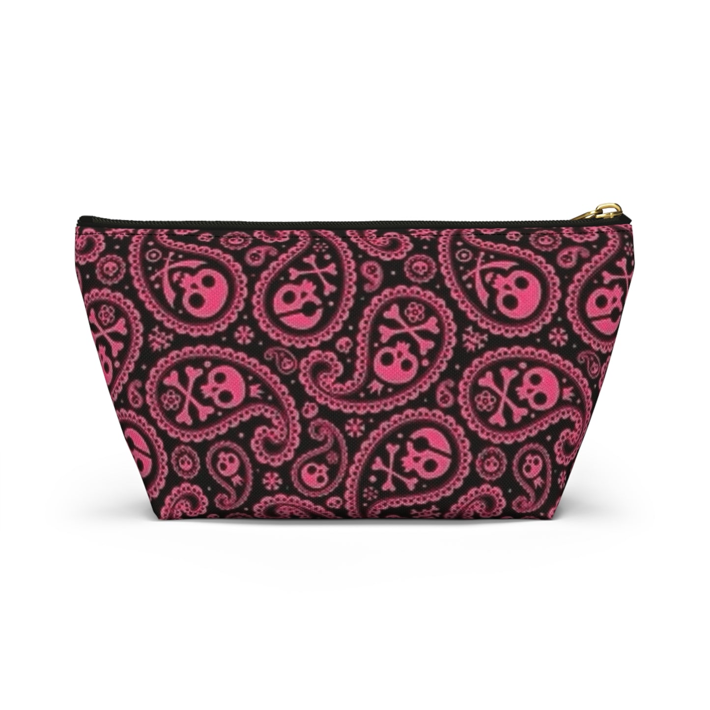 Morrocan All Over Print Travel Bag Multi Color Skulls Accessory Pouch w T-bottom