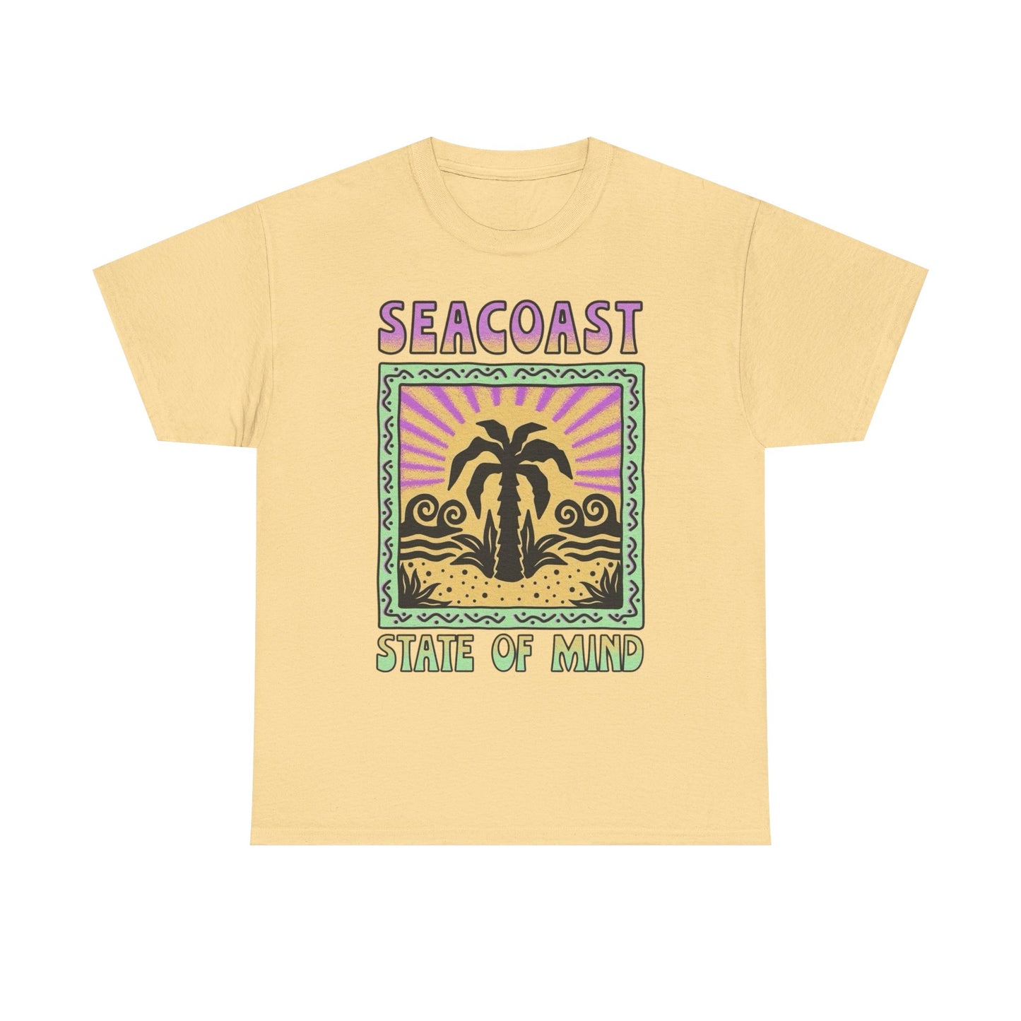 Seacoast State Of Mind Graphic T Shirt NEW Adult Regular Heavy Cotton Tee