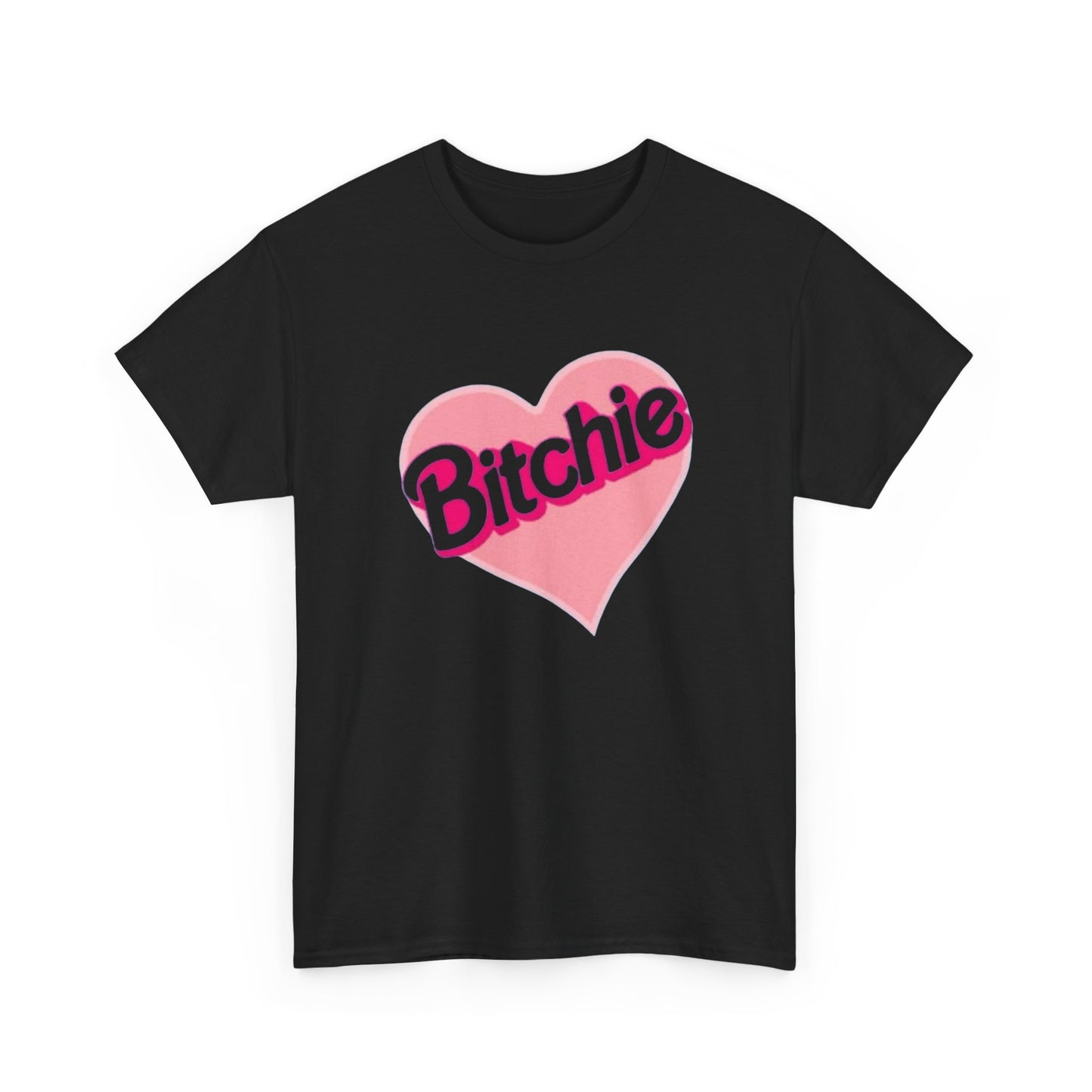 Bitchie Heart Graphic T Shirt NEW ADULT Heavy Cotton Tee