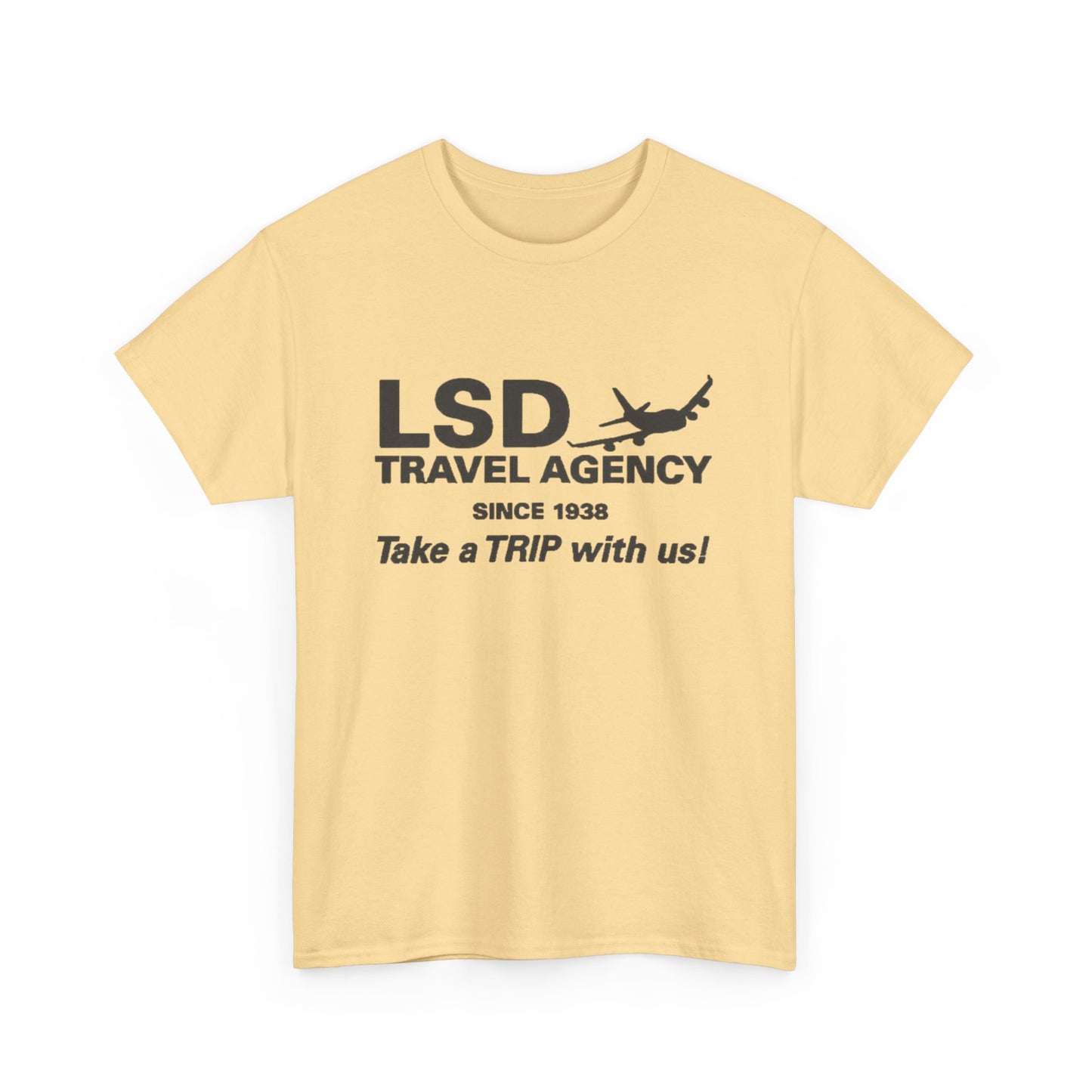 LSD Travel Agency Graphic T Shirt ADULT NEW Heavy Cotton Tee