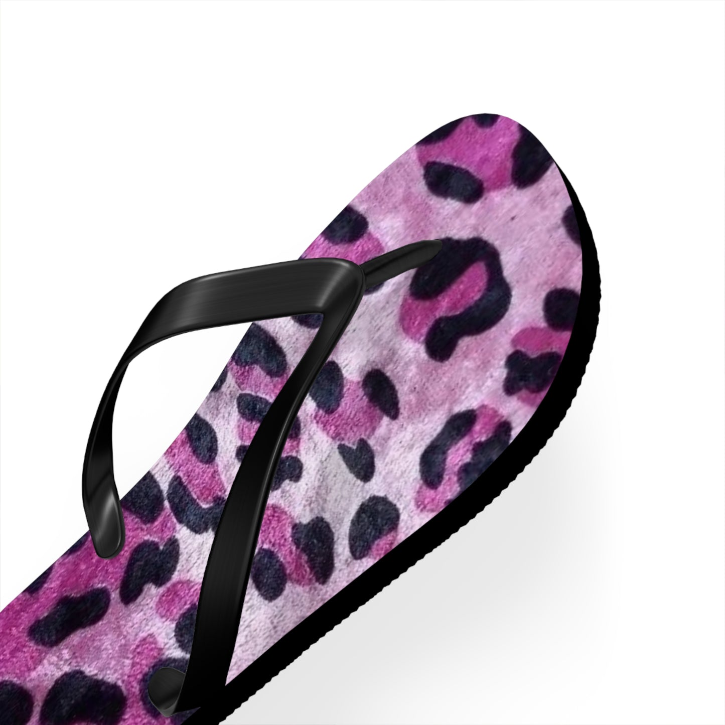 Pink Leopard Beach Sandals, Slides for Summer, Flip Flops, Water Resistant