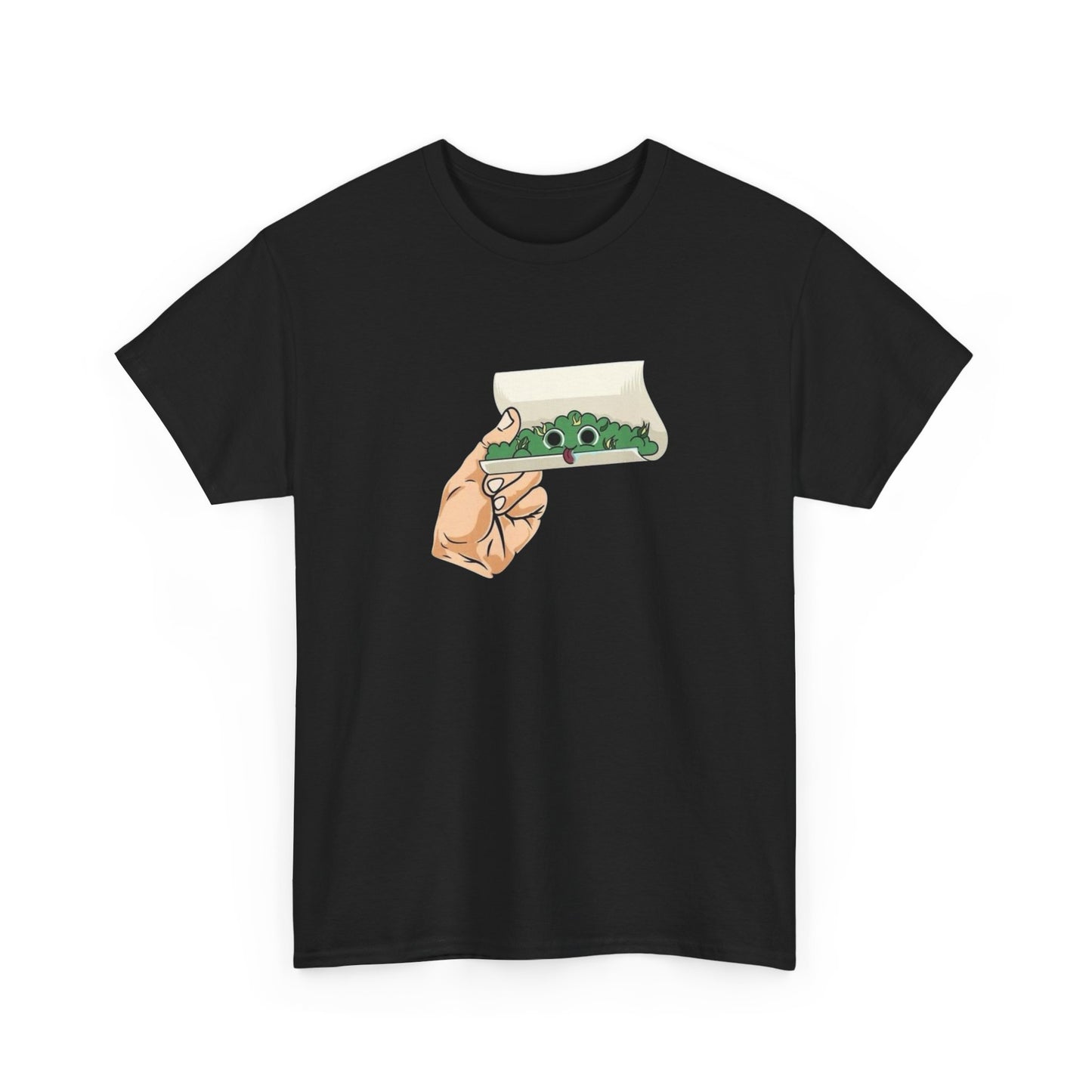 Funny Happy Weed Joint Graphic T Shirt S-5XL NEW Unisex Heavy Cotton Tee