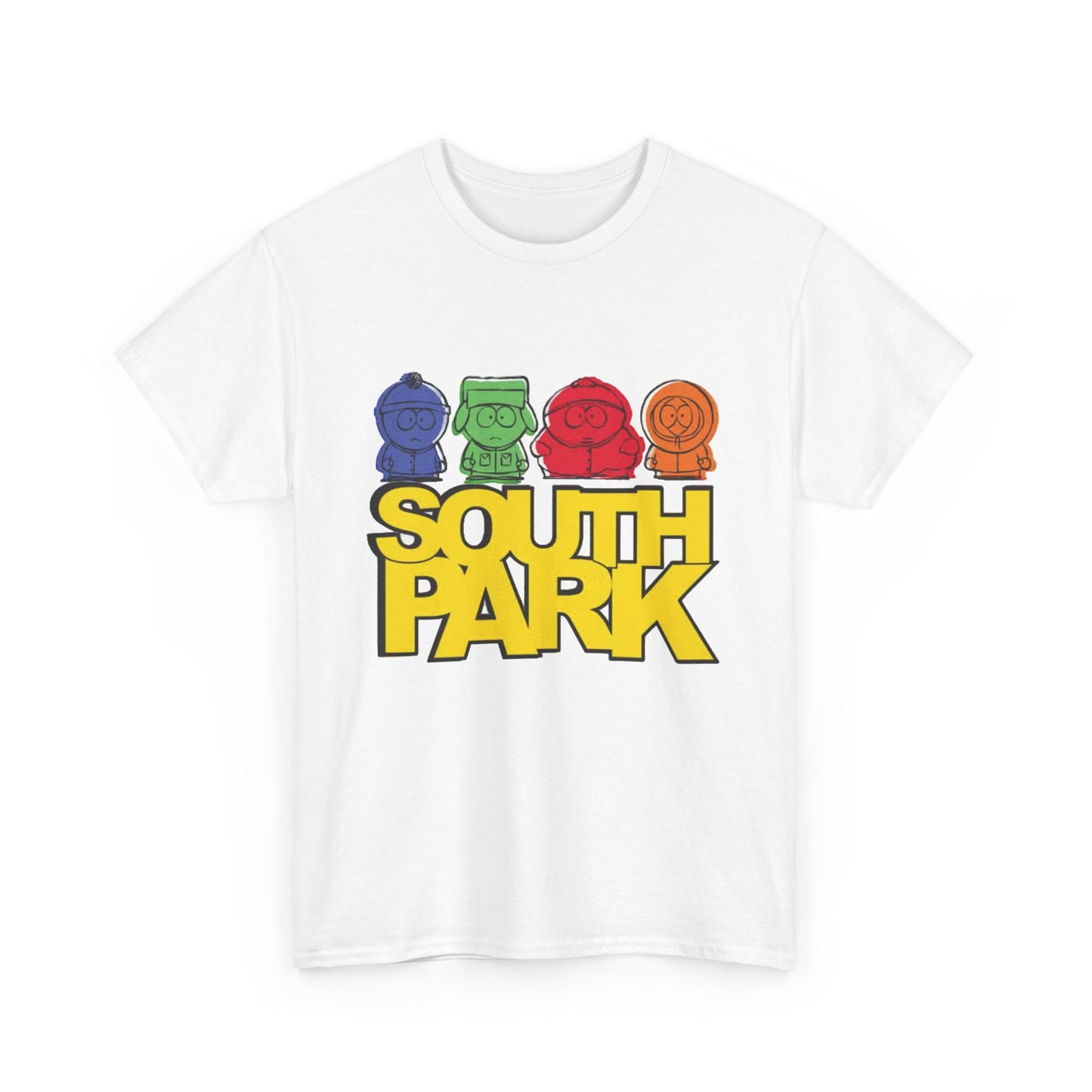 South Park T-shirt cartoons gaming graphic tee Unisex Heavy Cotton Tee retro