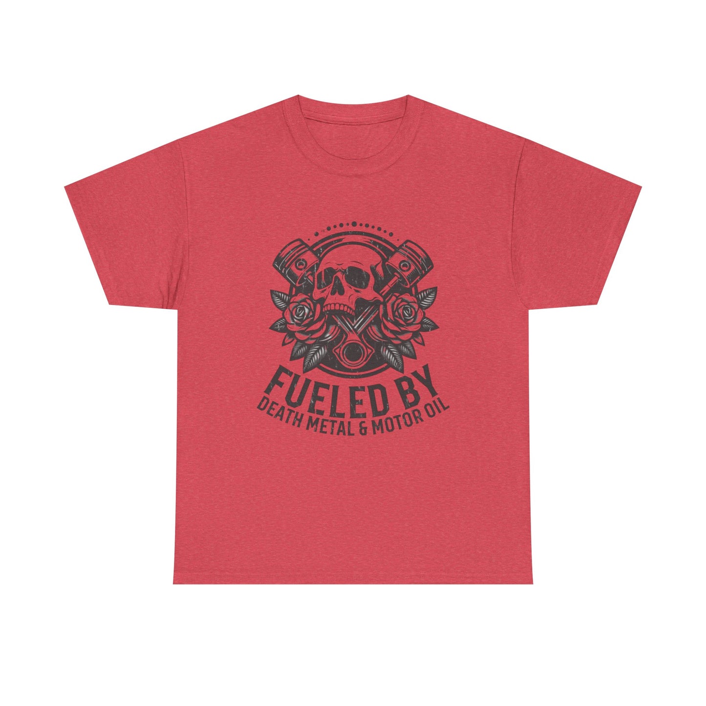 Death Metal And Motor Oil T Shirt Unisex Heavy Cotton Tee