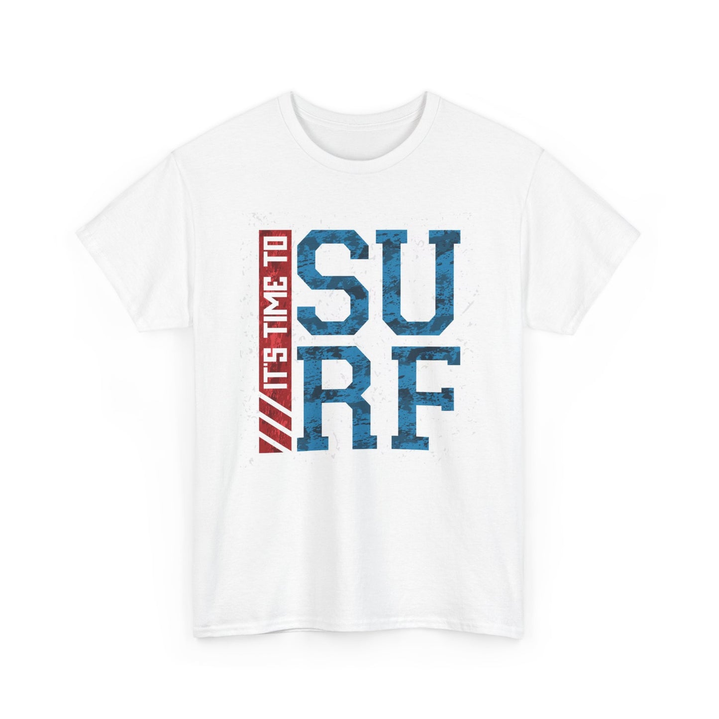 It's Time To Surf Graphic T Shirt Brand New Cotton Tee
