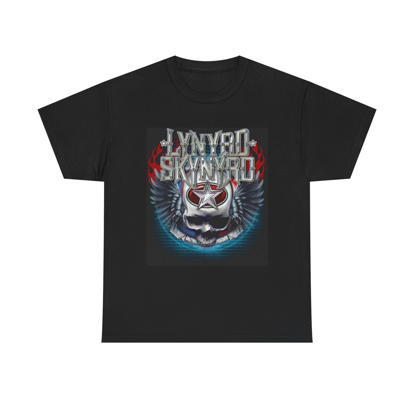 Lynyrd Skynyrd Tshirt Vintage Country Rock Merch Chrome Unisex Heavy Cotton Tee