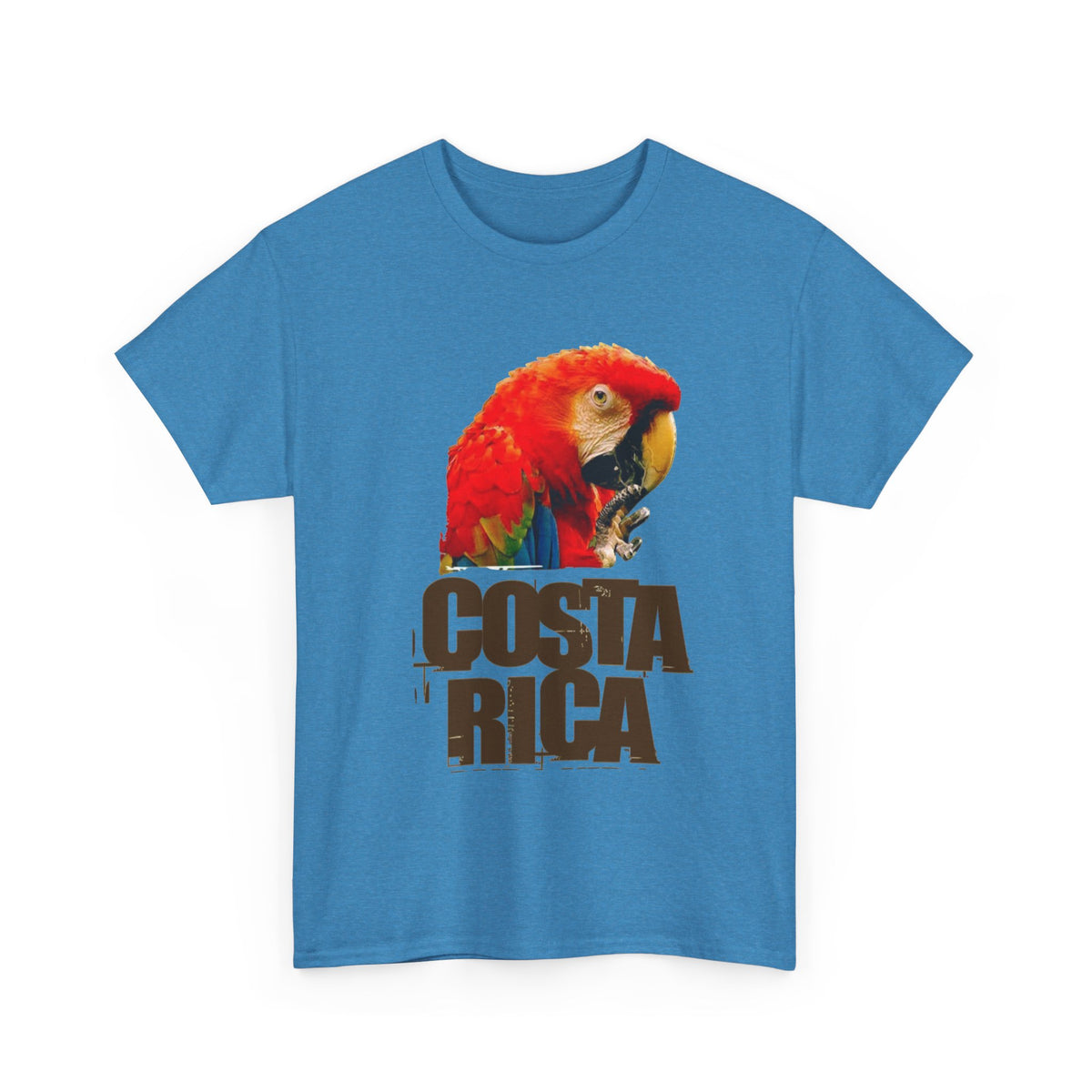 Costa Rica Birds Graphic T Shirt Men's Retro  Heavy Cotton Tee