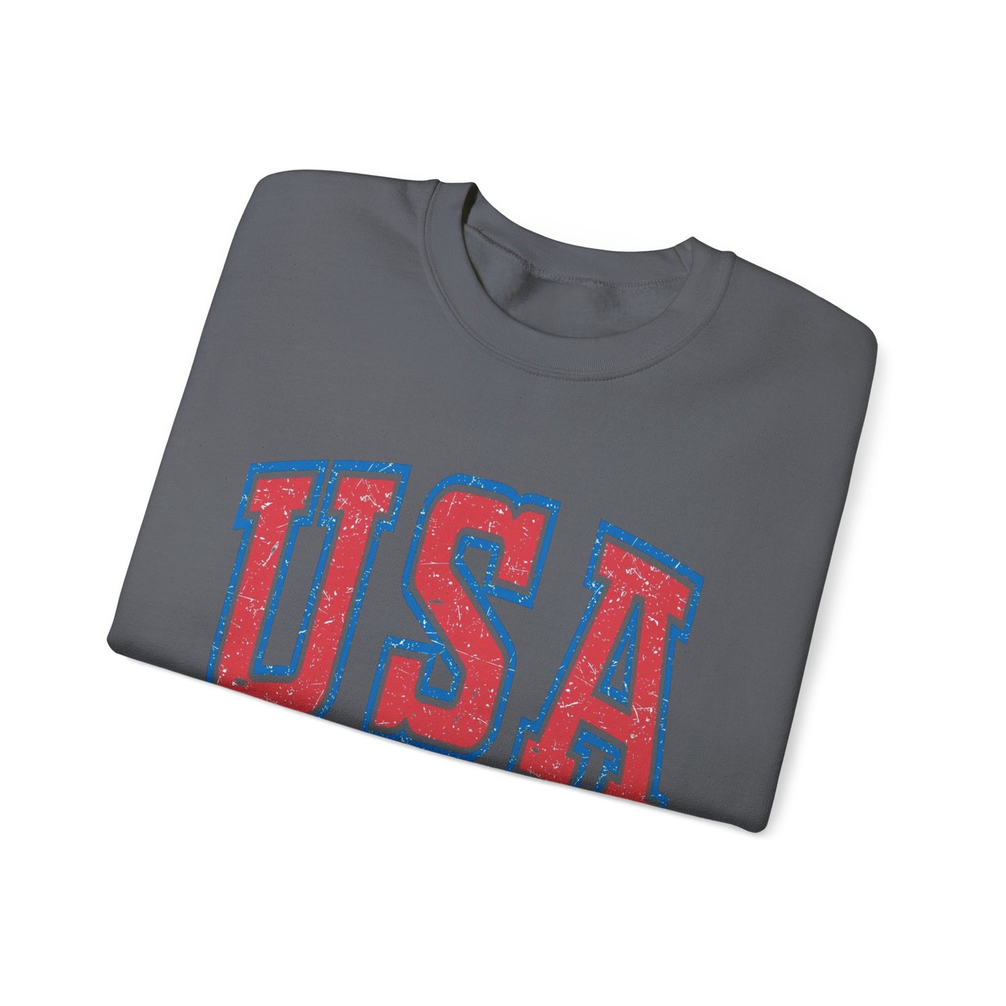 USA Est 1776 American Flag Sweater NEW Unisex Heavy Blend™ Crewneck Sweatshirt