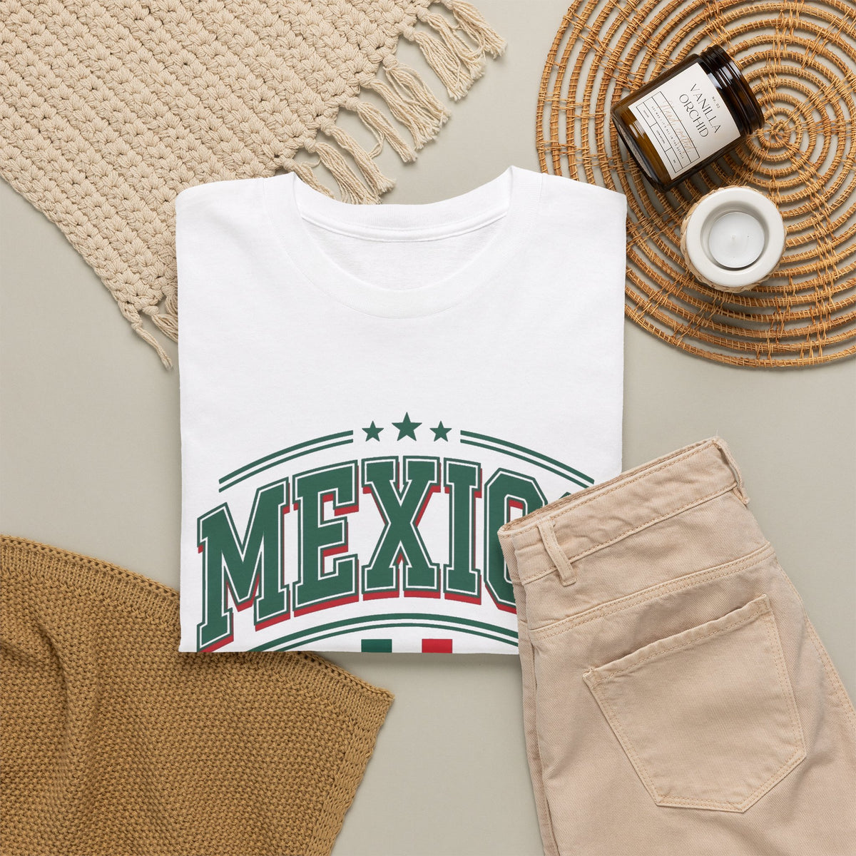 Mexico Flag Graphic T-Shirt Men's Graphic Tee