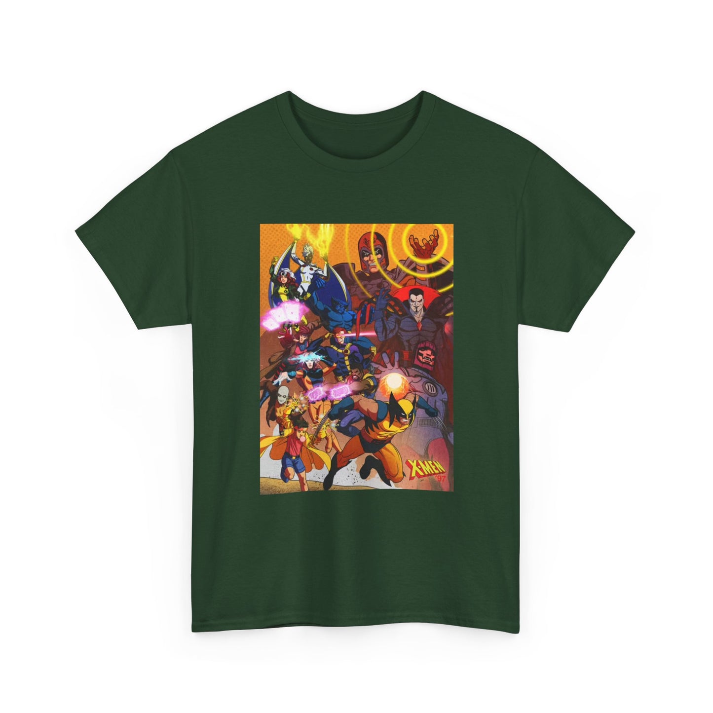 Cartoon Graphic Tee Xmen Comic Book Retro Vintage Tee Unisex Heavy Cotton Tee