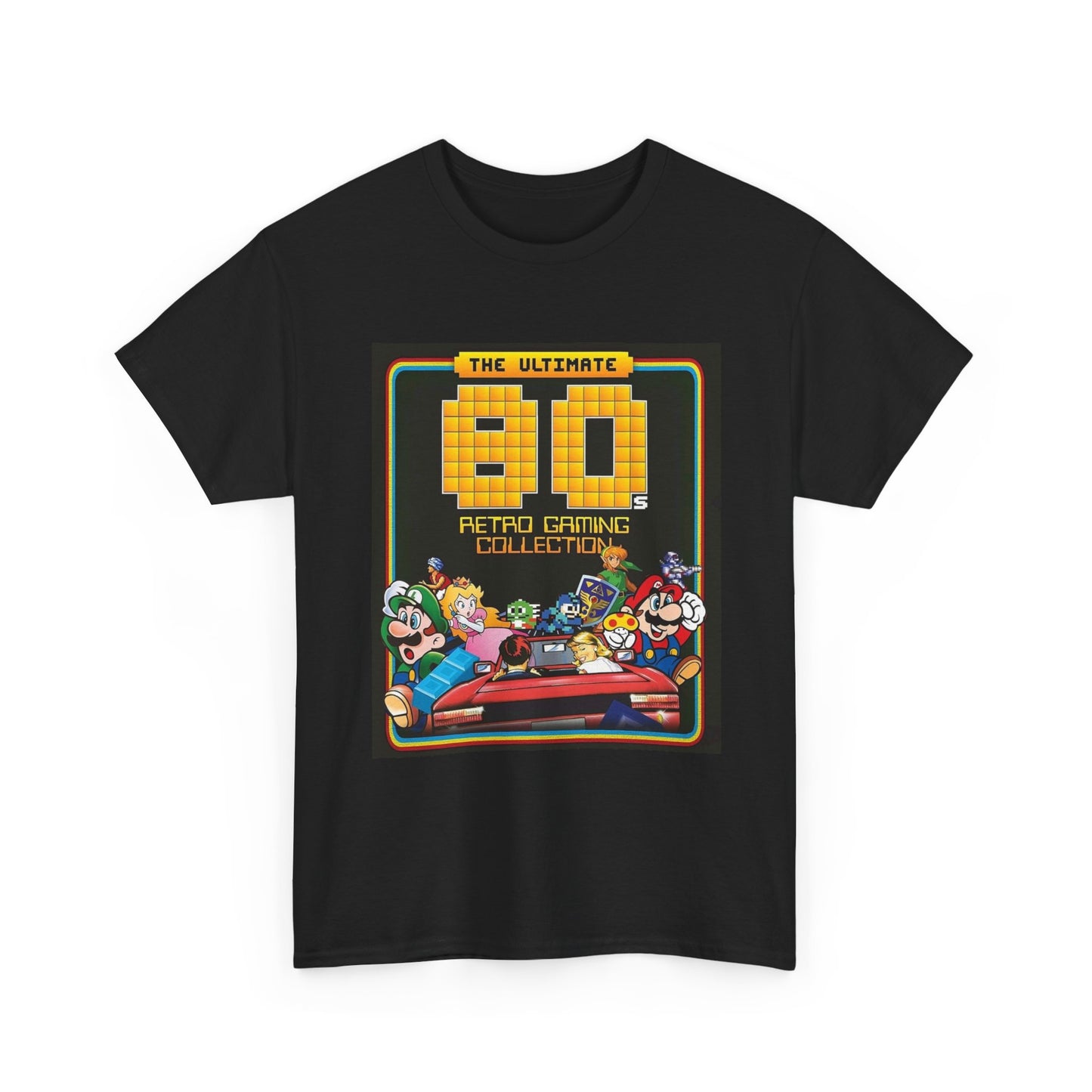 Video Game Collection Tshirt Retro Collection Arcade Gamer Unisex Heavy Cotton