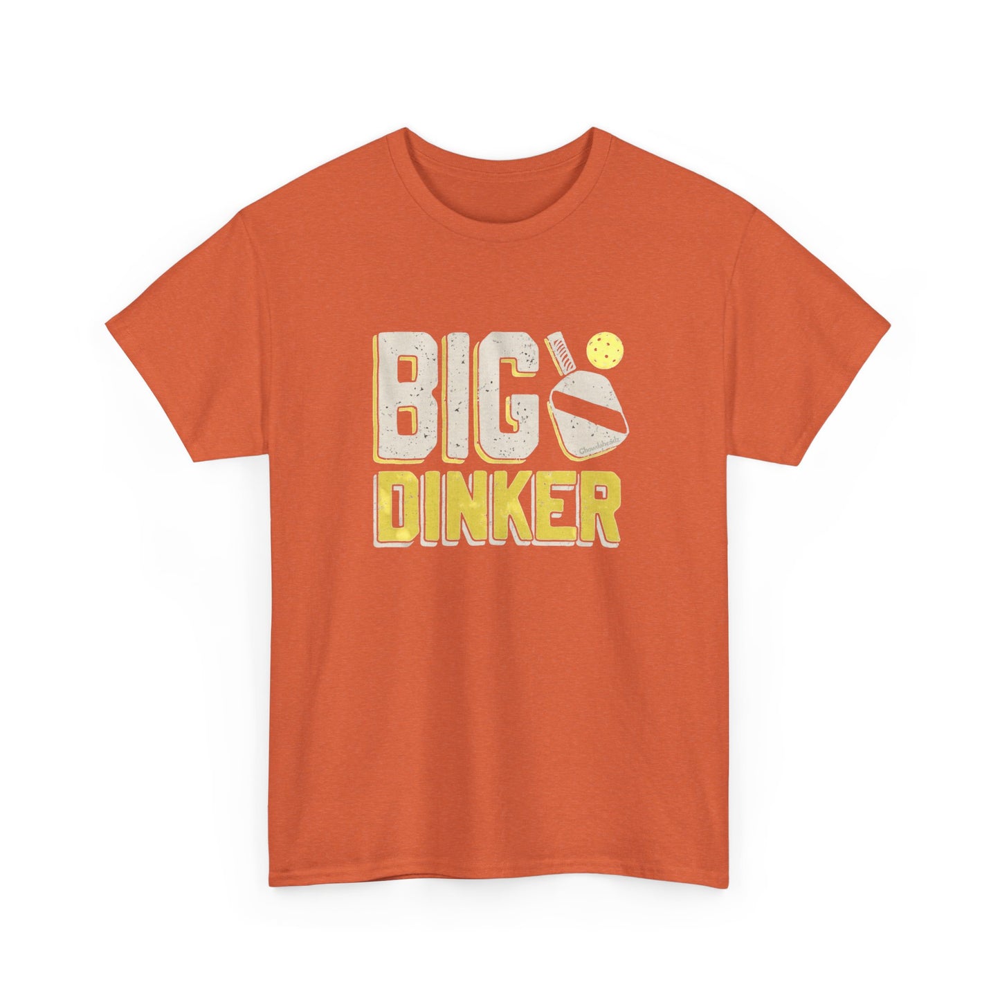 Big Dinker Pickle Ball Graphic T Shirt NEW Unisex Heavy Cotton Tee