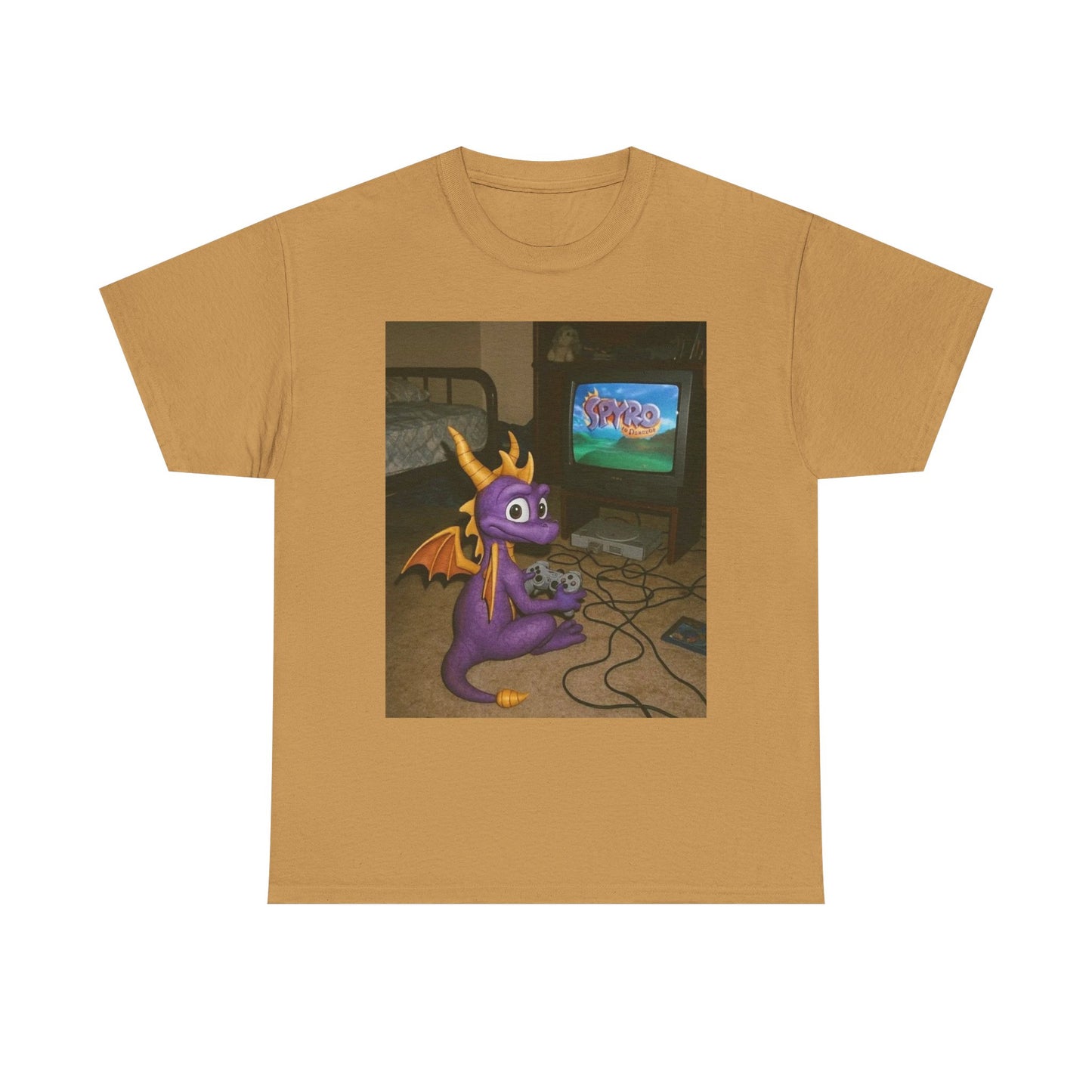 Spyro Graphic T Shirt Vintage Funny Gaming Unisex Heavy Cotton Tee