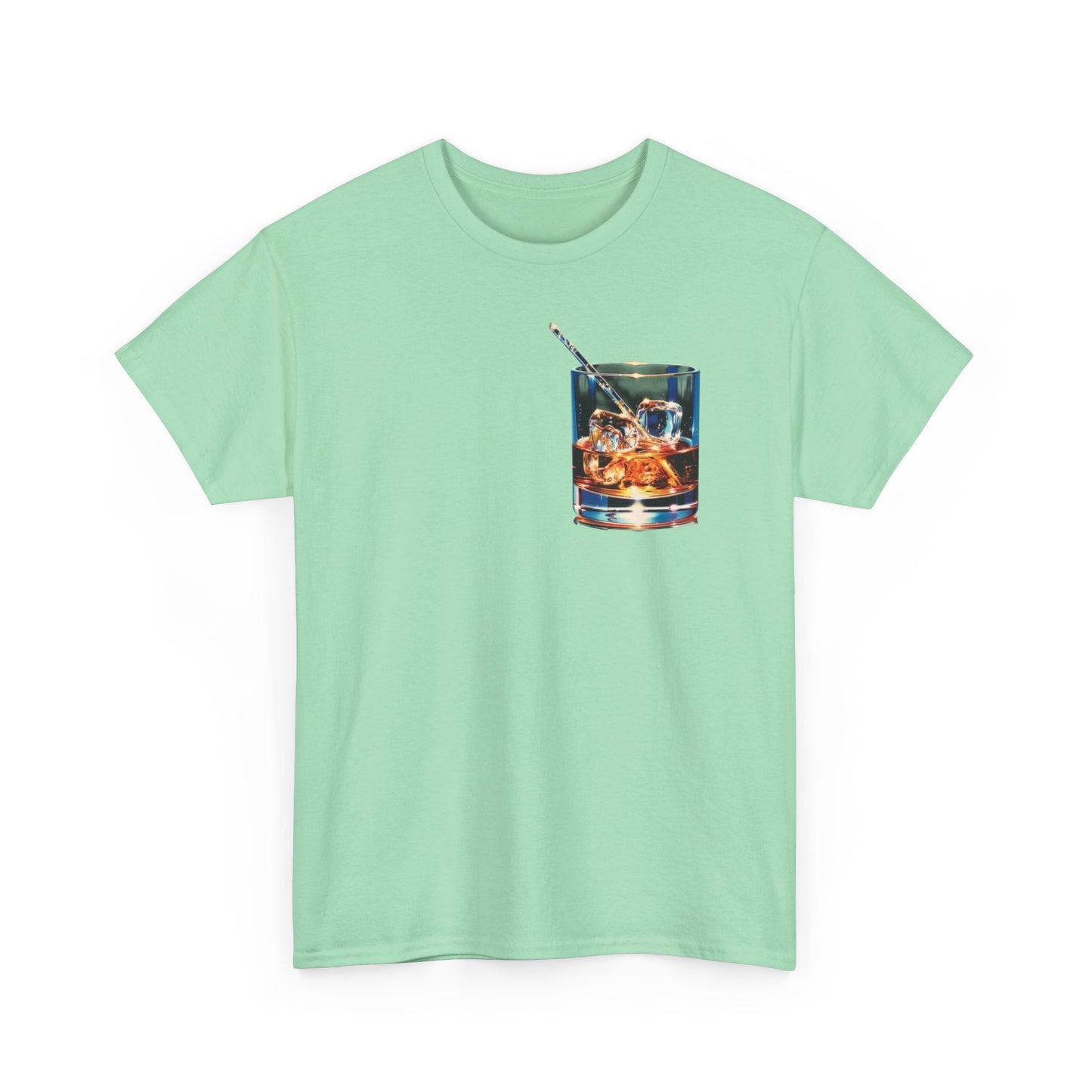 Whiskey On The Rocks Graphic T-Shirt Unisex Heavy Cotton Tee