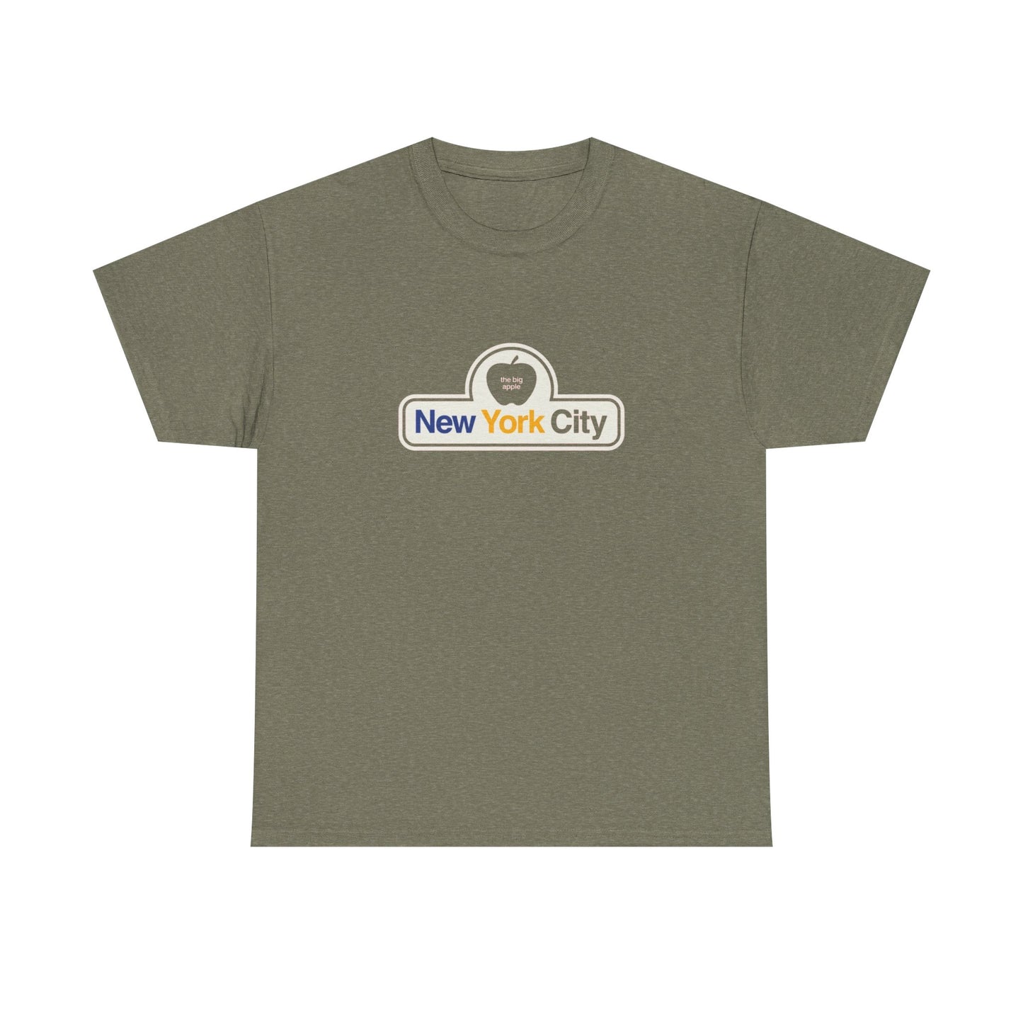 New York City The Big Apple Graphic T Shirt Heavy Cotton Tee