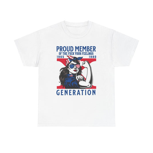 Proud Member Of Gen X Graphic T Shirt Women's Cotton Tee BRAND NEW
