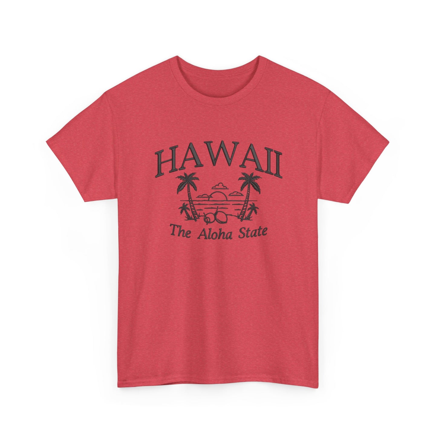 Hawaii The Aloha State Graphic T Shirt NEW Unisex Heavy Cotton Tee
