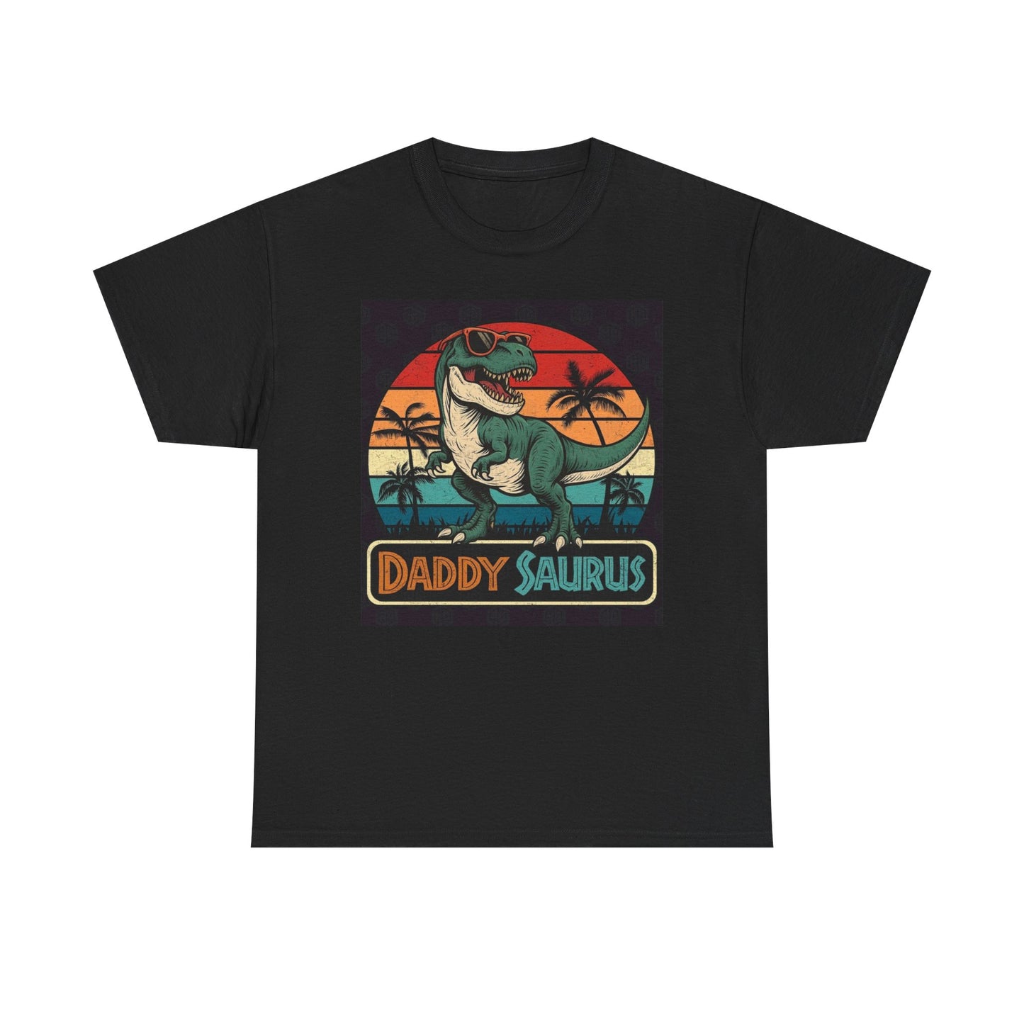 Daddysaurus Graphic T Shirt Funny Dad Parents Unisex Heavy Cotton Tee
