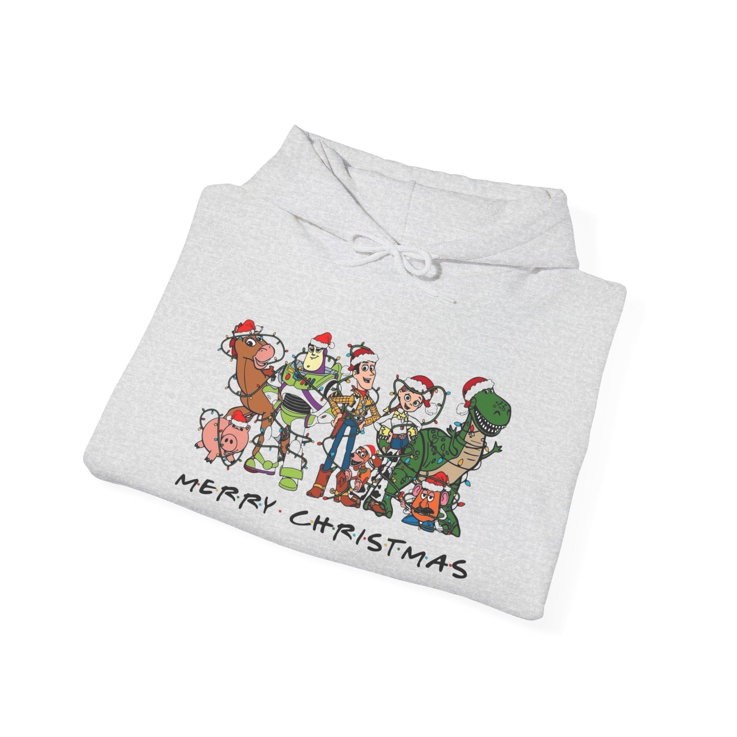 Merry Christmas Cartoons 90's Graphic Hoodie Unisex Heavy Hooded Sweatshirt
