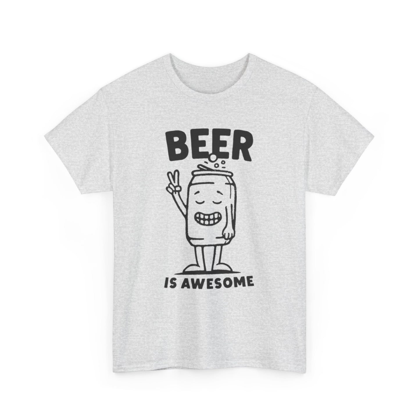 Beer Is Awesome Graphic T Shirt ADULT NEW