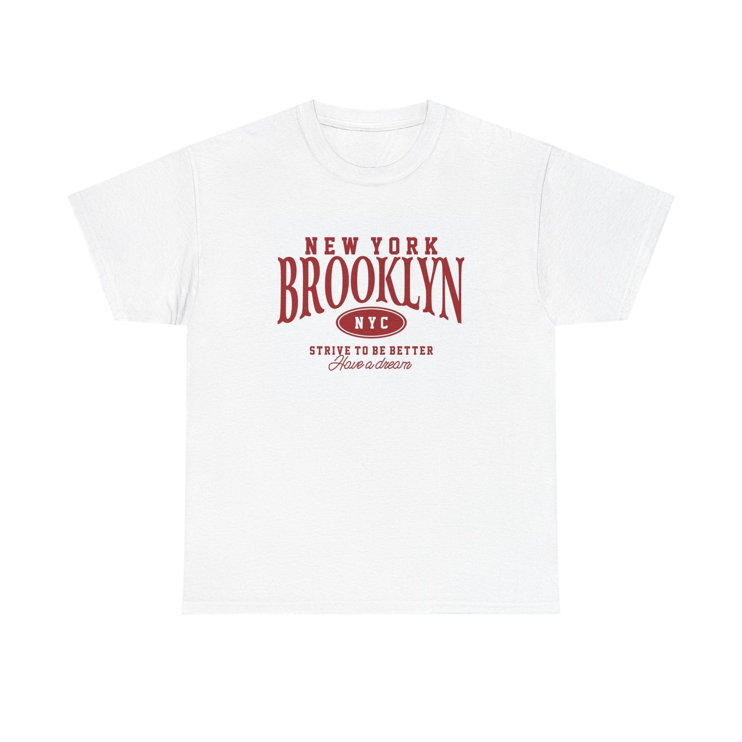 New York Brooklyn Graphic T Shirt Vintage Unisex Heavy Cotton Tee