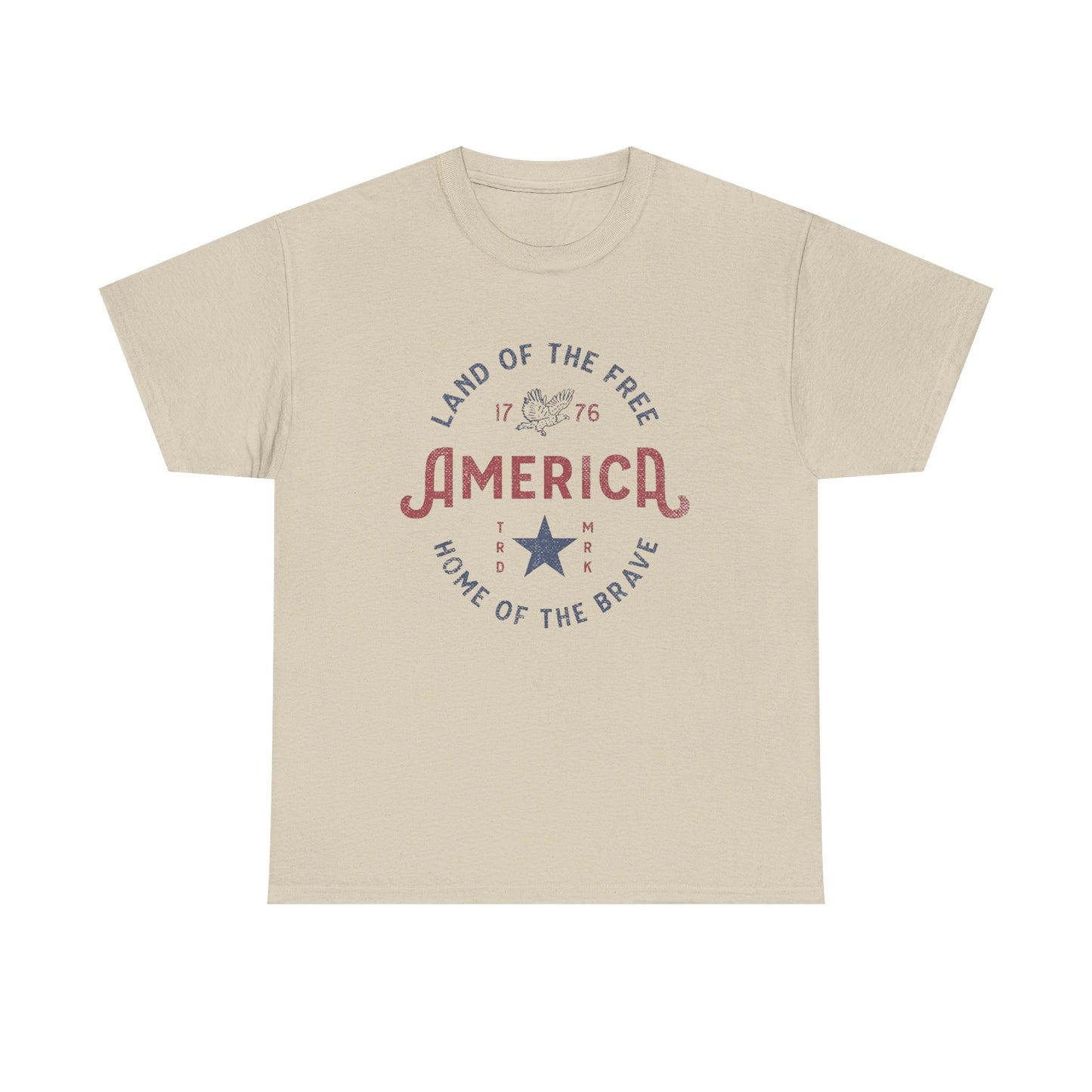 America Land Of The Free Graphic T Shirt Adult New Tee