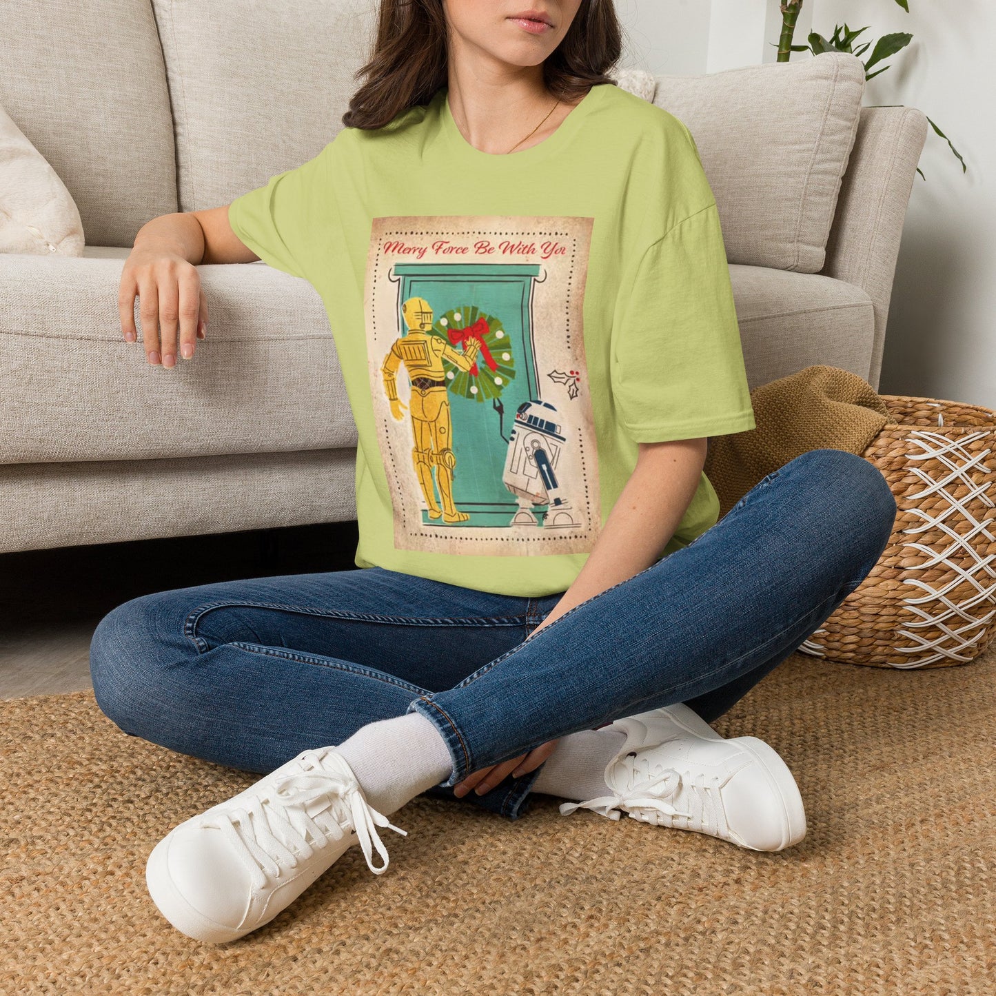 Merry Force Be With You Graphic T Shirt Vintage Star wars Christmas holidays