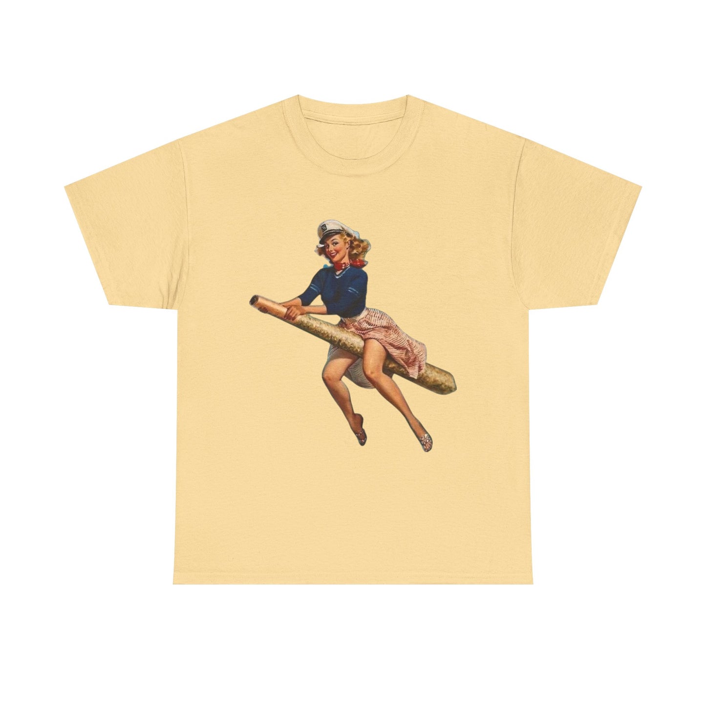 Weed Witch Flying A Joint Funny Graphic T-Shirt Womens Comfy Cotton Tee NEW
