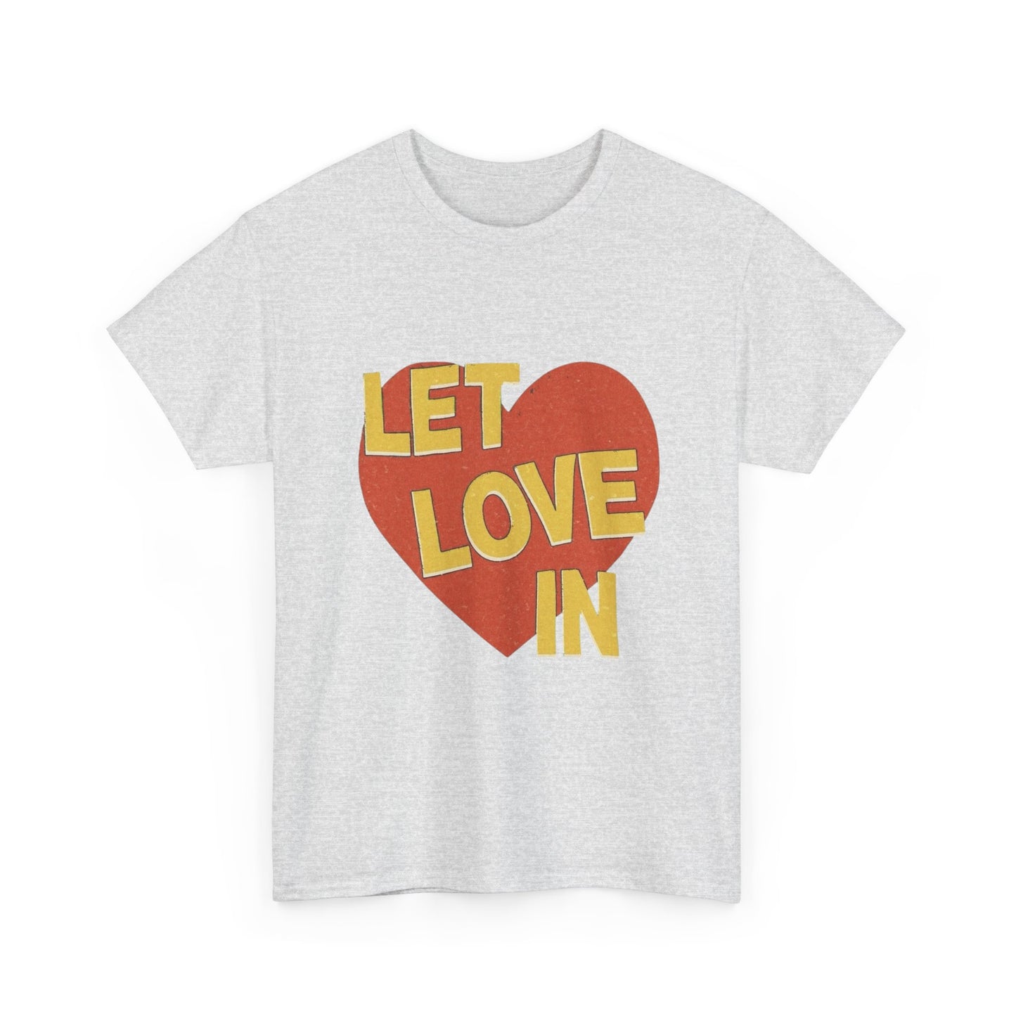 Let Love In Graphic T Shirt Unisex Heavy Cotton Tee Gift Vintage