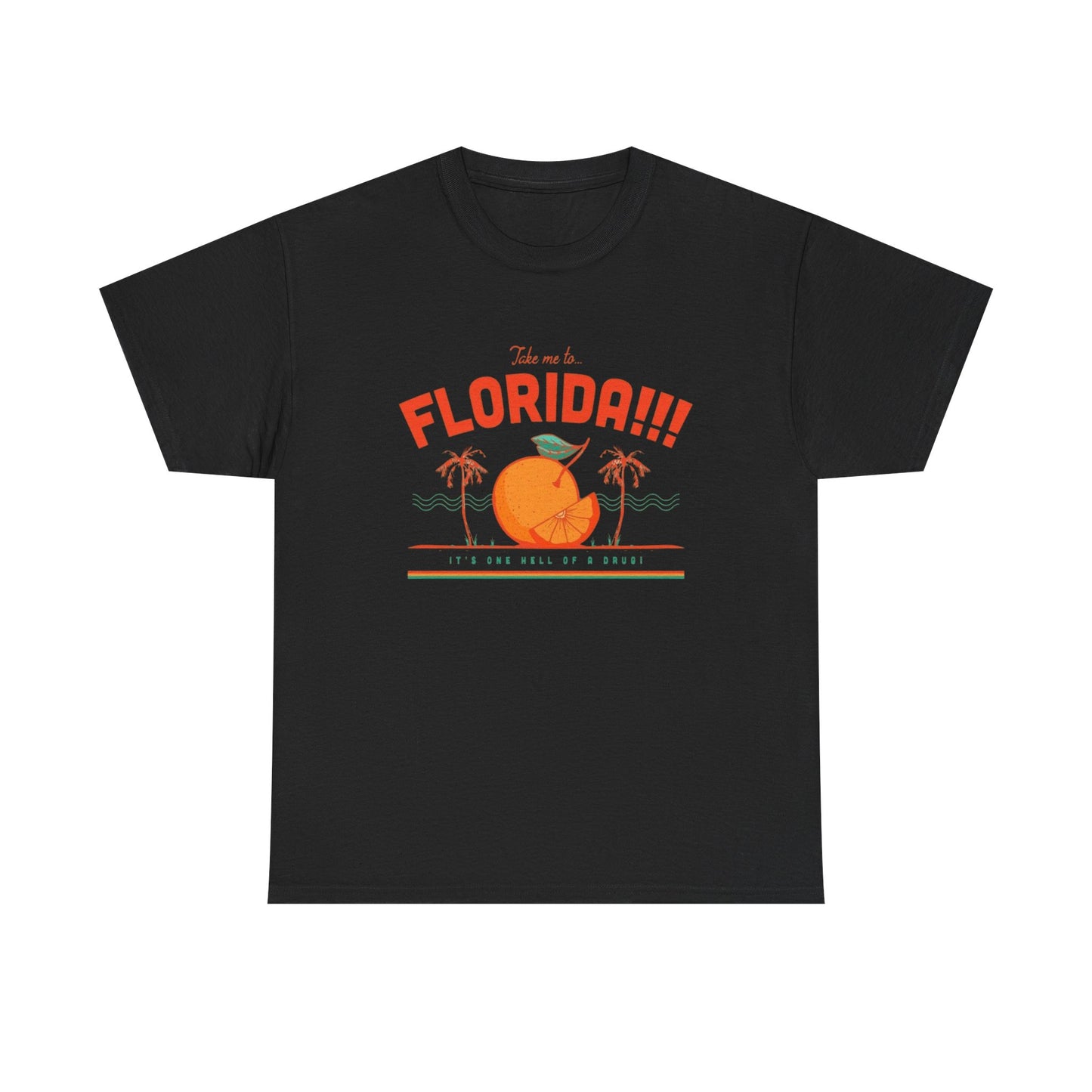 Take Me To Florida Funny Graphic T Shirt NEW Unisex Heavy Cotton Tee